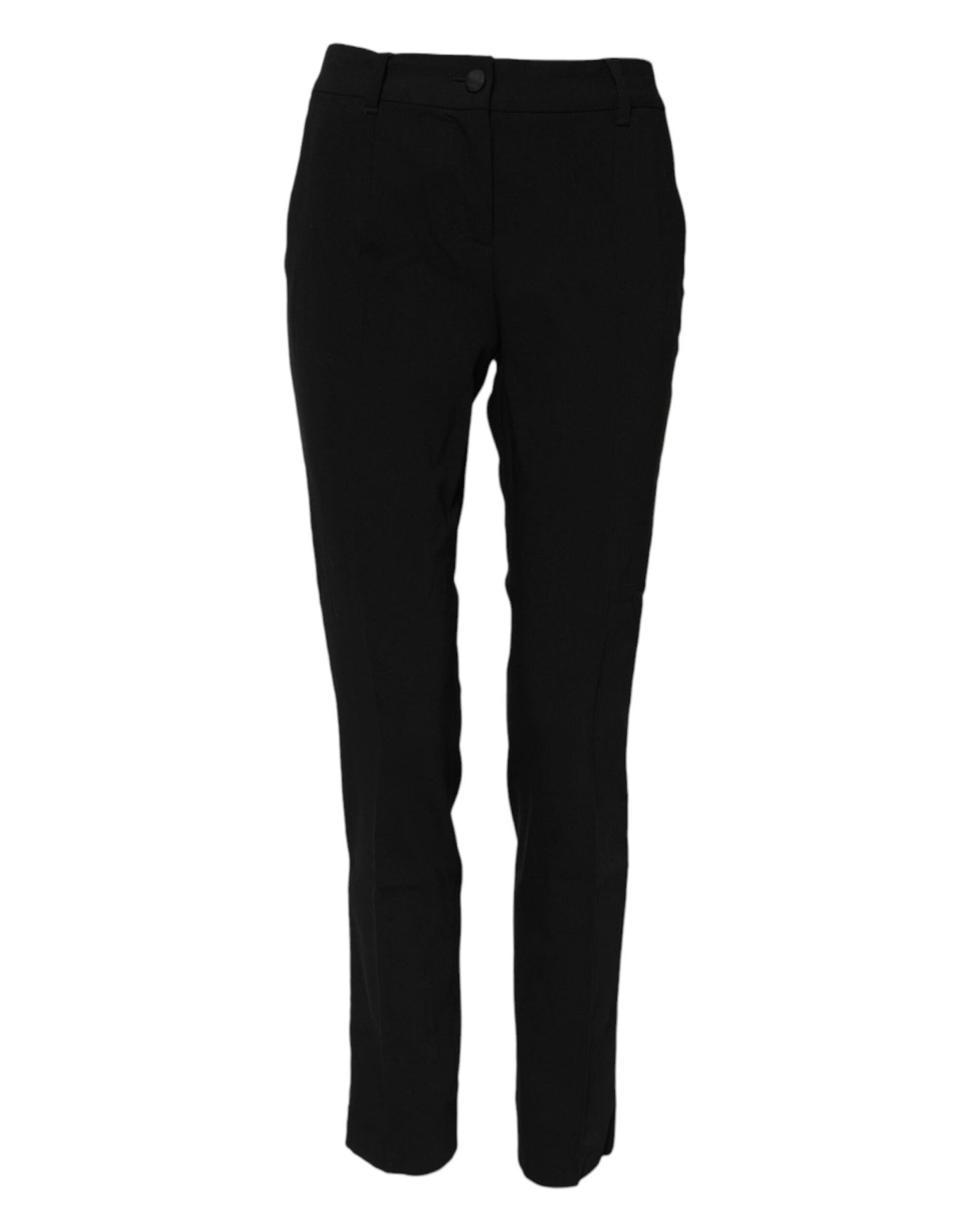Dolce & Gabbana Black Wool Mid Waisted Tapered Dress Pants – IT36|XXS par Dolce & Gabbana | Disponible sur Sandy Store ByNet