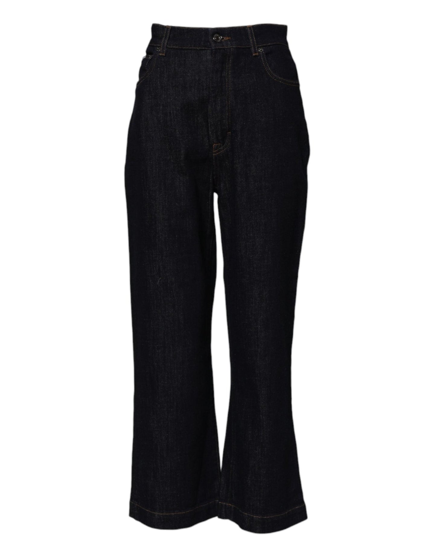 Dolce & Gabbana Blue Cotton High Waisted Flared Denim Jeans – IT40|S par Dolce & Gabbana | Disponible sur Sandy Store ByNet