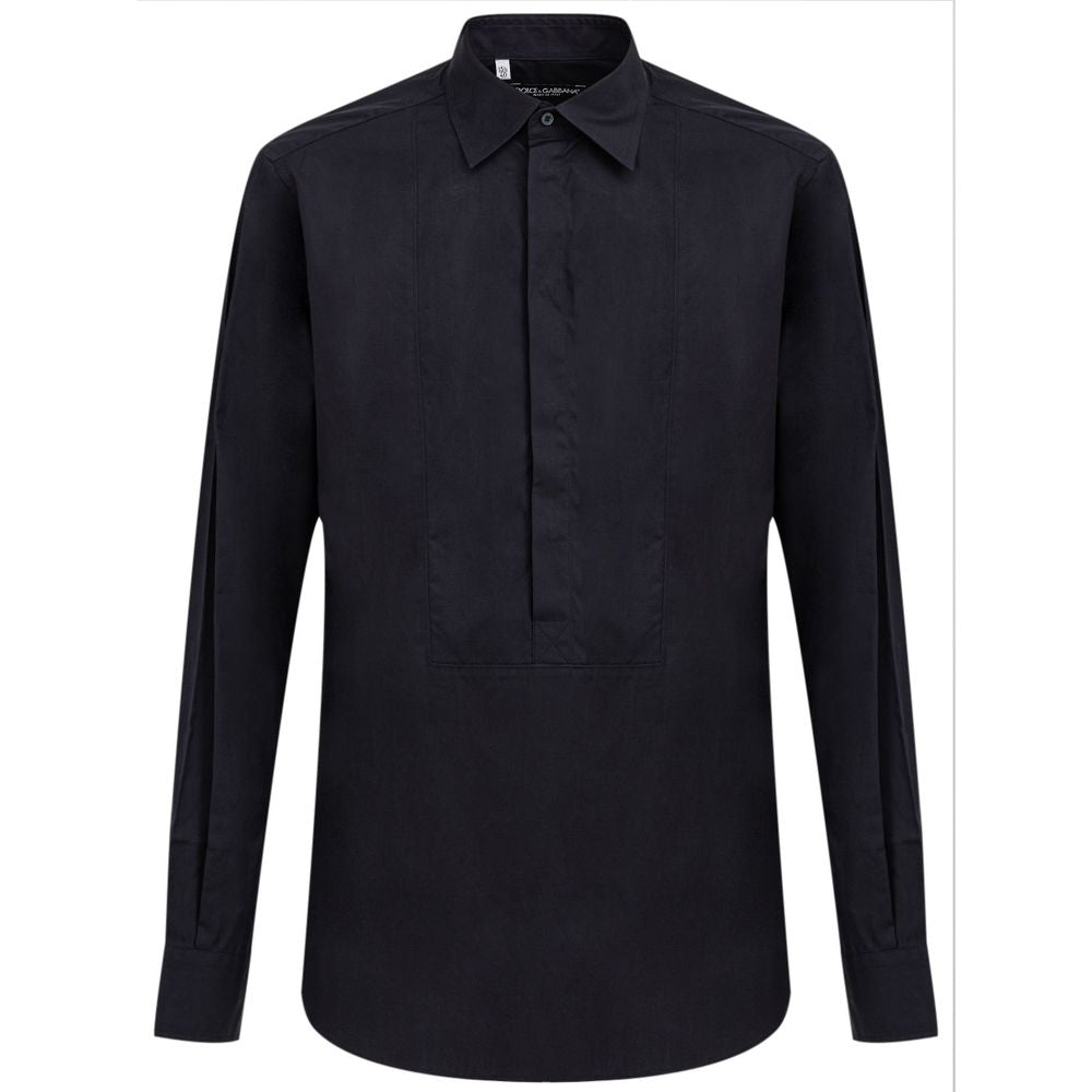 Dolce & Gabbana Blue Cotton Shirt - Sandy Store ByNet