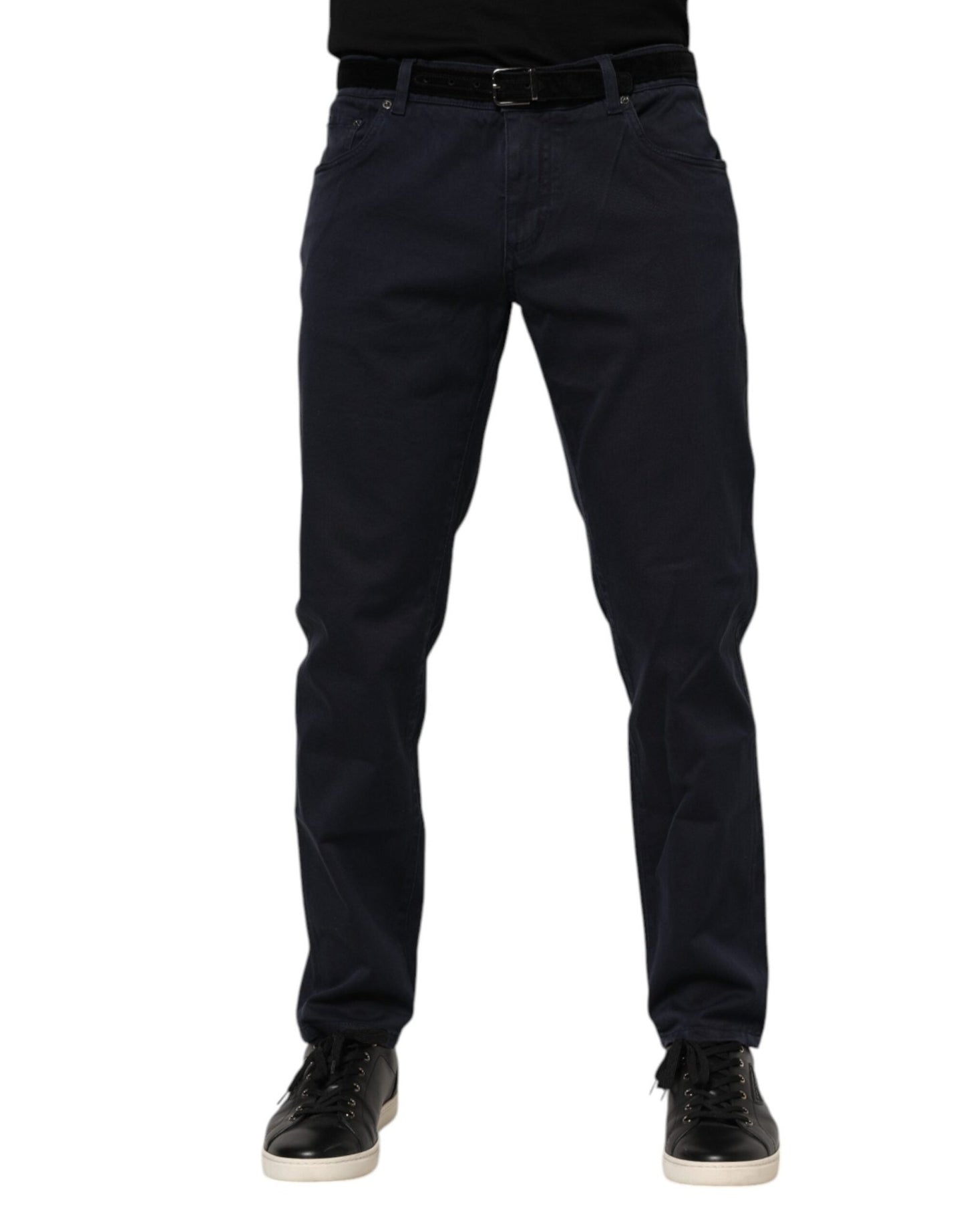 Dolce & Gabbana Blue Cotton Tapered Denim Jeans – IT58 | XXL par Dolce & Gabbana | Disponible sur Sandy Store ByNet