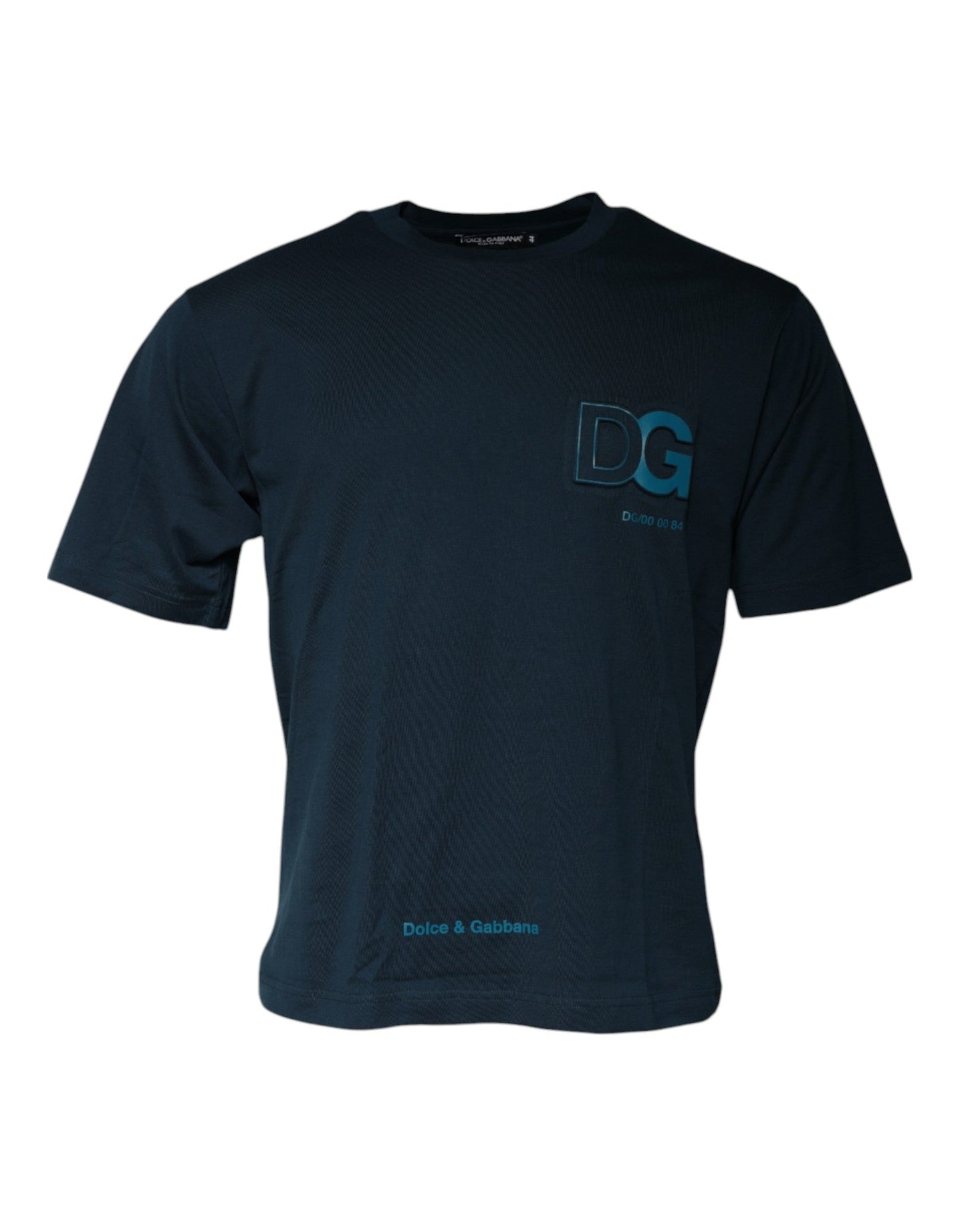 Dolce & Gabbana Blue Logo Crew Neck Short Sleeves T-shirt – IT44 | XS par Dolce & Gabbana | Disponible sur Sandy Store ByNet
