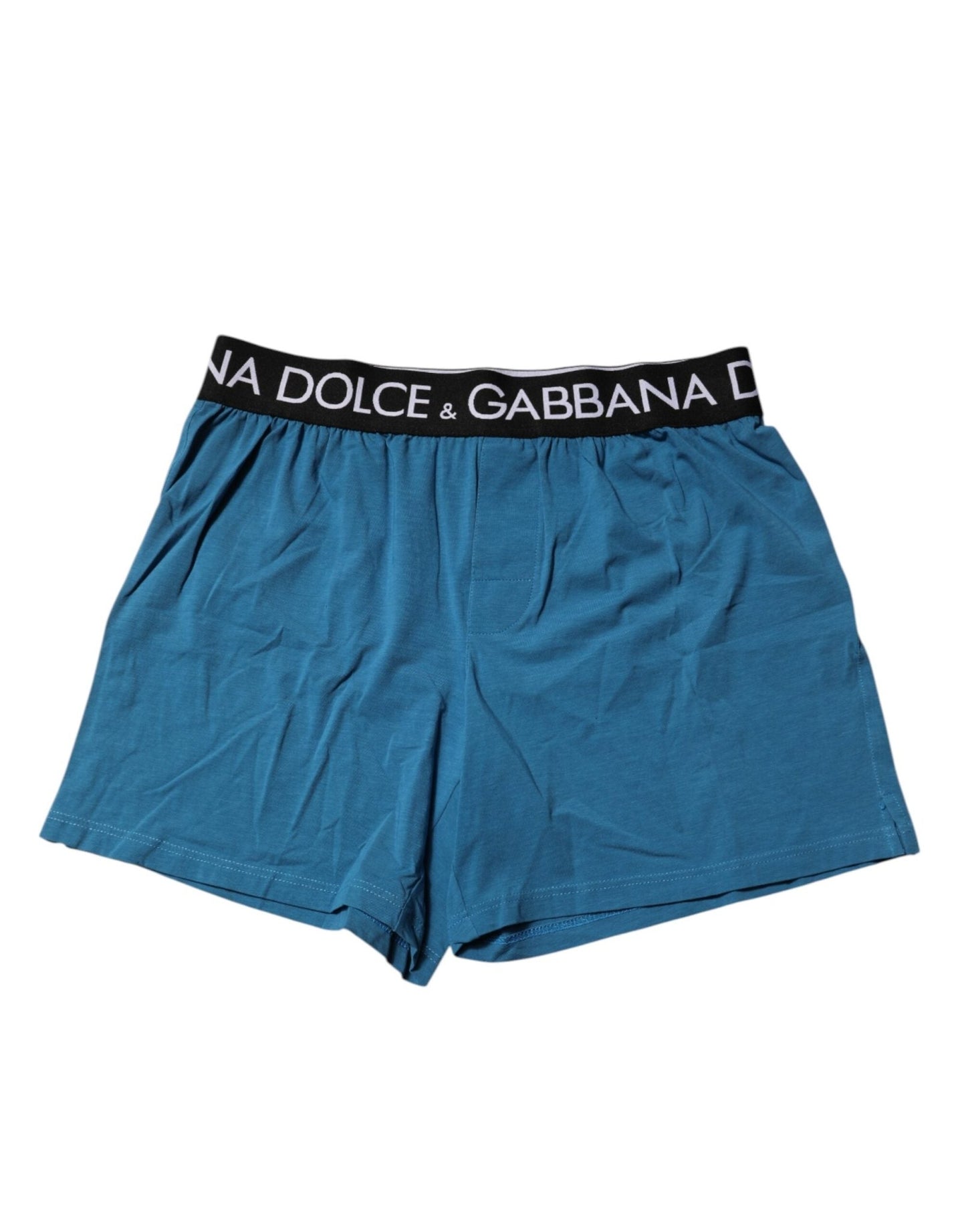 Dolce & Gabbana Blue Logo Waist Regular Boxer Shorts Underwear – IT4 | S par Dolce & Gabbana | Disponible sur Sandy Store ByNet