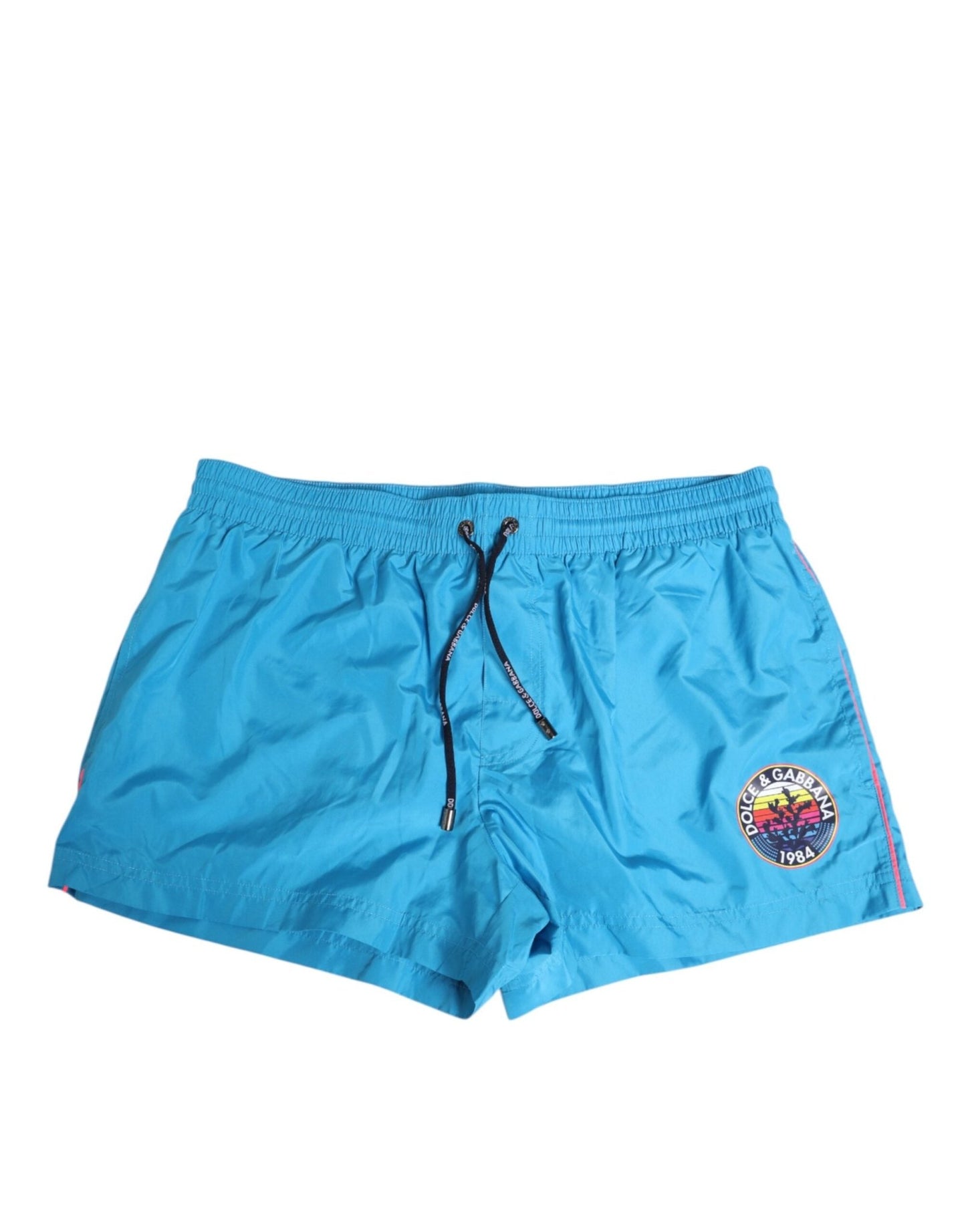 Dolce & Gabbana Blue Polyester Beachwear Men Shorts Swimwear – IT5 | M par Dolce & Gabbana | Disponible sur Sandy Store ByNet