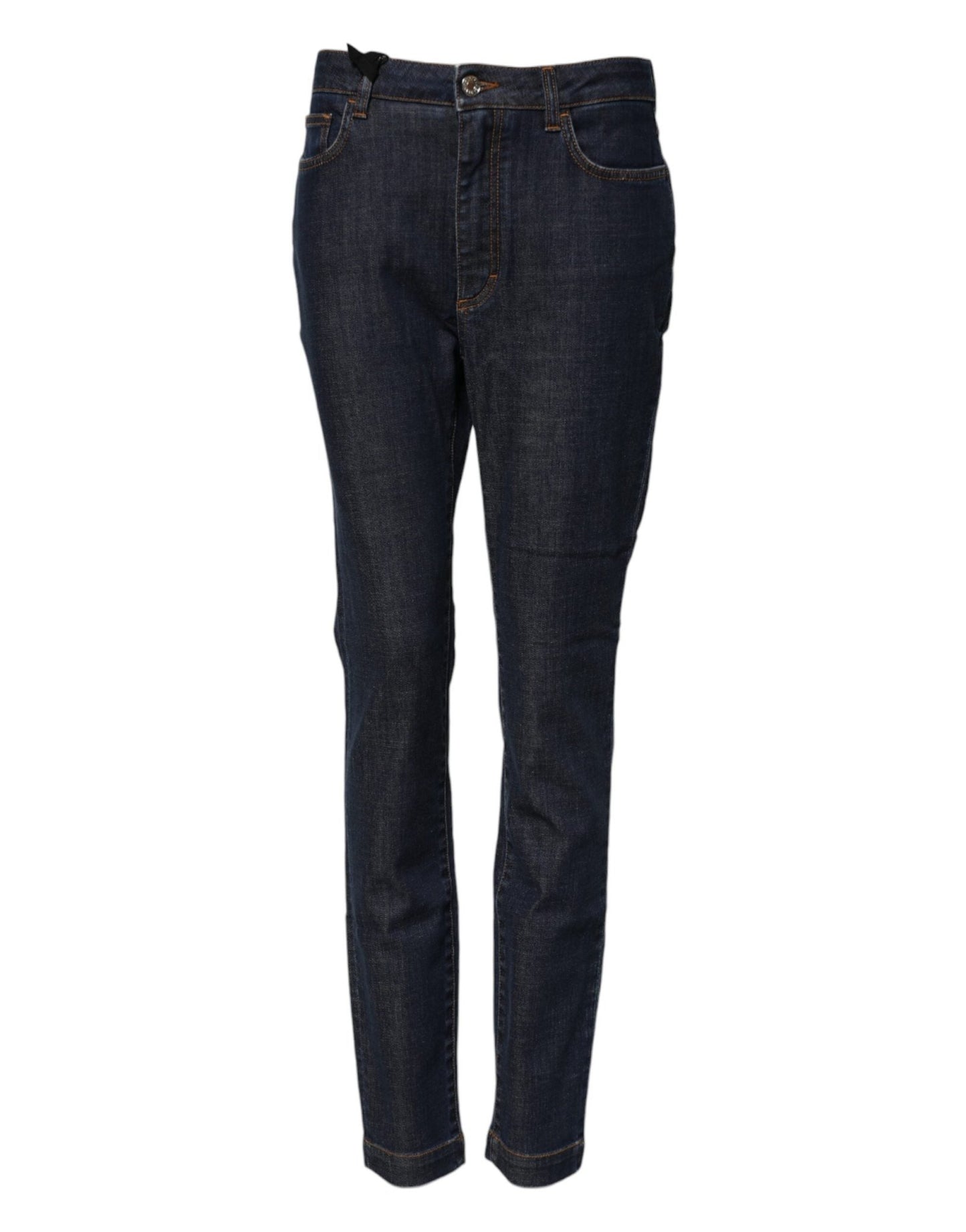 Dolce & Gabbana Blue Queen Patch AUDREY Mid Waist Denim Jeans – IT42|M par Dolce & Gabbana | Disponible sur Sandy Store ByNet