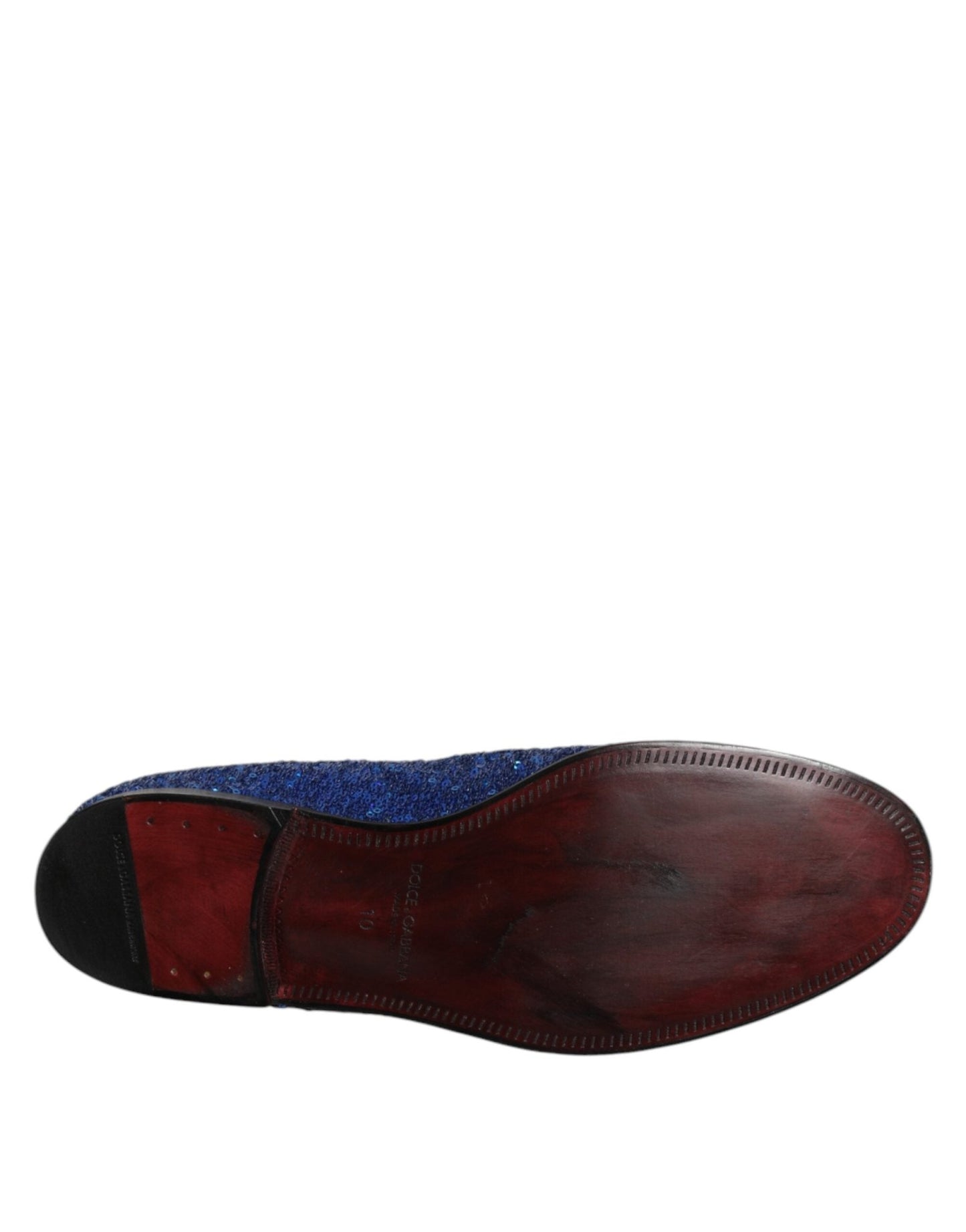 Dolce & Gabbana Blue Sequined Loafers Formal Dress Men Shoes – EU44/US11 par Dolce & Gabbana | Disponible sur Sandy Store ByNet