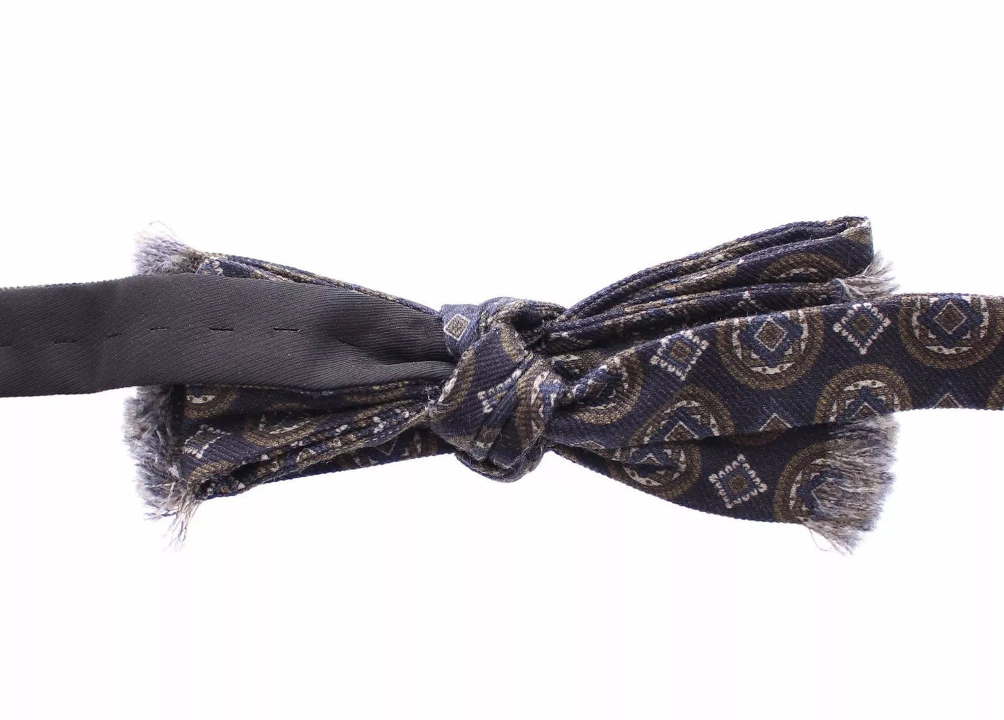 Dolce & Gabbana Blue Silk Baroque Fantasi Tied Bow Tie Papillon – par Dolce & Gabbana | Disponible sur Sandy Store ByNet