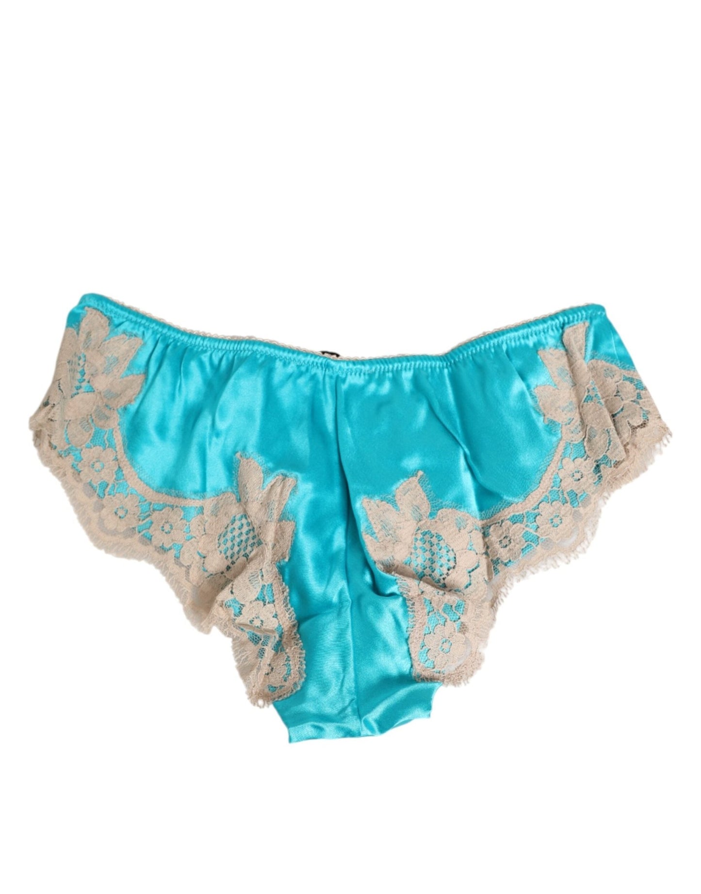 Dolce & Gabbana Blue Silk Satin Lace Trim New Slip Underwear – IT1 | XS par Dolce & Gabbana | Disponible sur Sandy Store ByNet