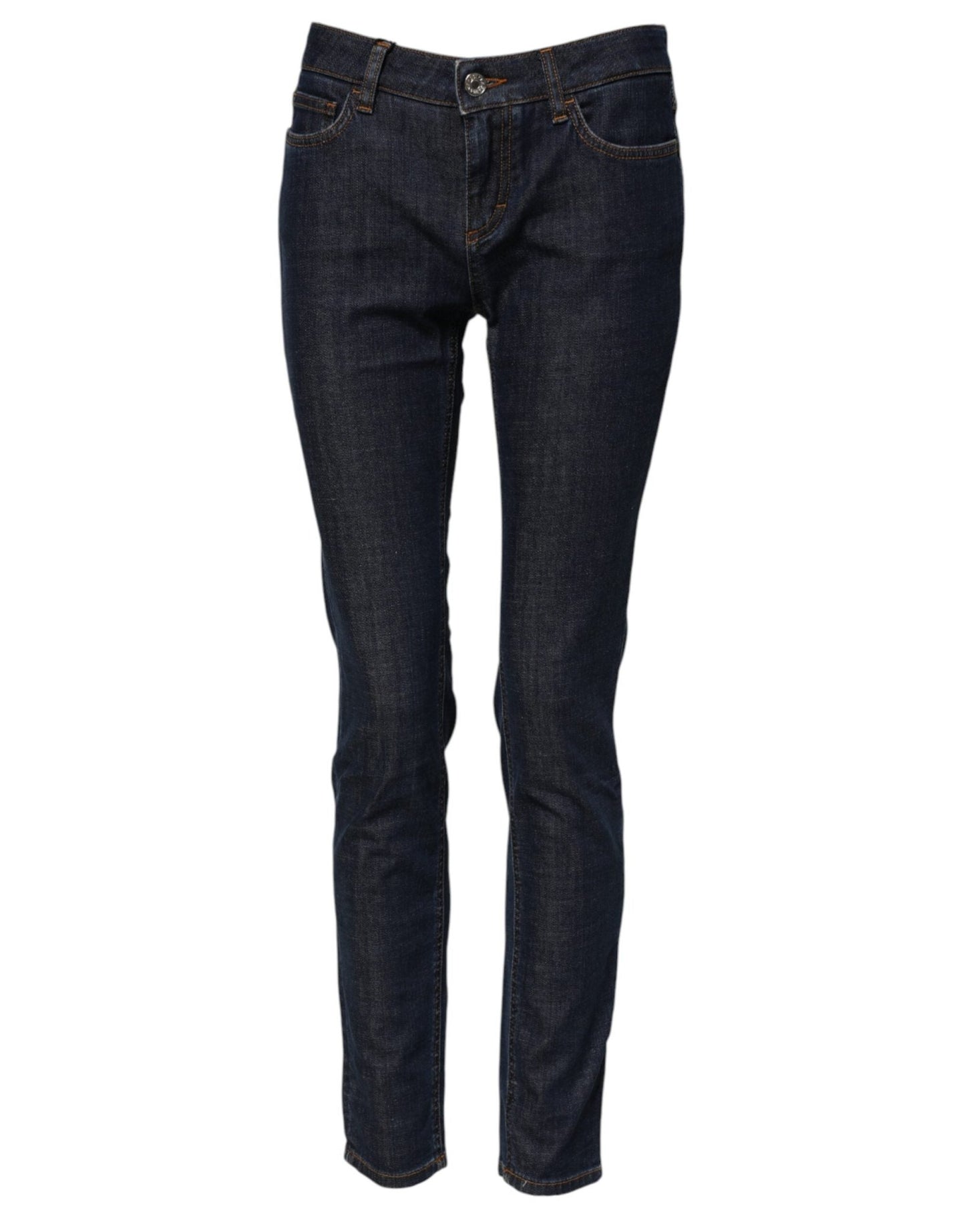 Dolce & Gabbana Blue Skinny Cotton Mid Waisted Denim Jeans – IT40|S par Dolce & Gabbana | Disponible sur Sandy Store ByNet