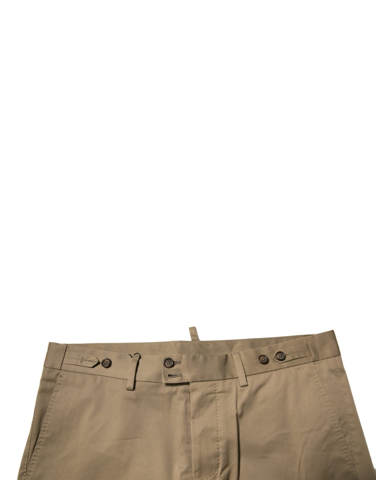 Dolce & Gabbana Brown Chino Cotton Stretch Casual Shorts - Sandy Store ByNet