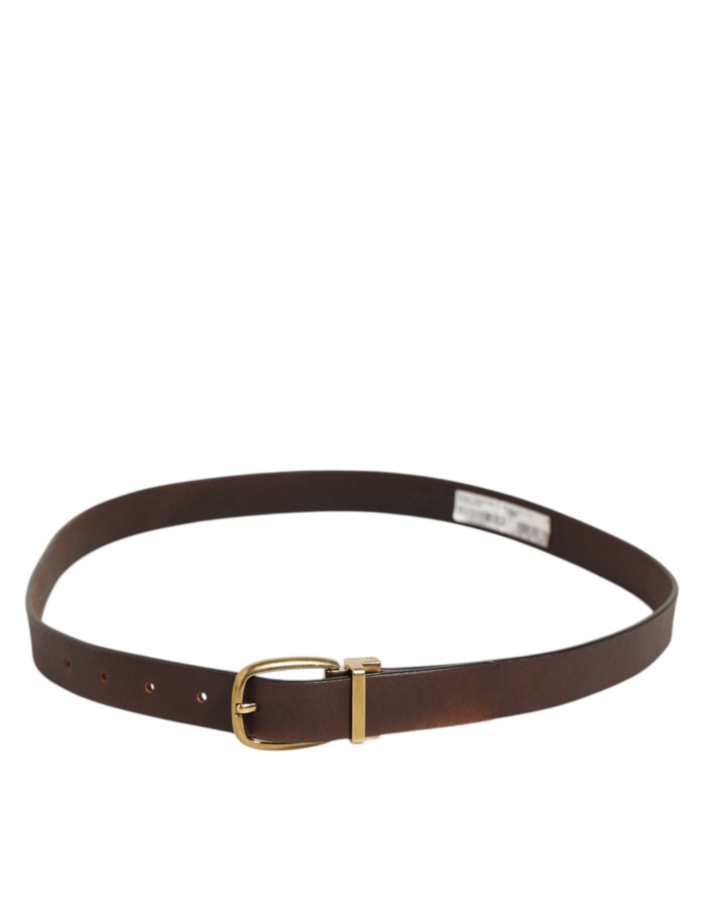 Dolce & Gabbana Brown Classic Gold Metal Logo Buckle Men Belt – 95 cm / 38 Inches par Dolce & Gabbana | Disponible sur Sandy Store ByNet