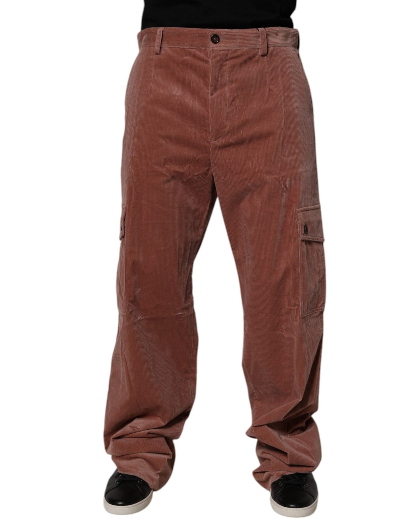 Dolce & Gabbana Brown Corduroy Cotton Cargo Men Denim Jeans – IT48 | M par Dolce & Gabbana | Disponible sur Sandy Store ByNet