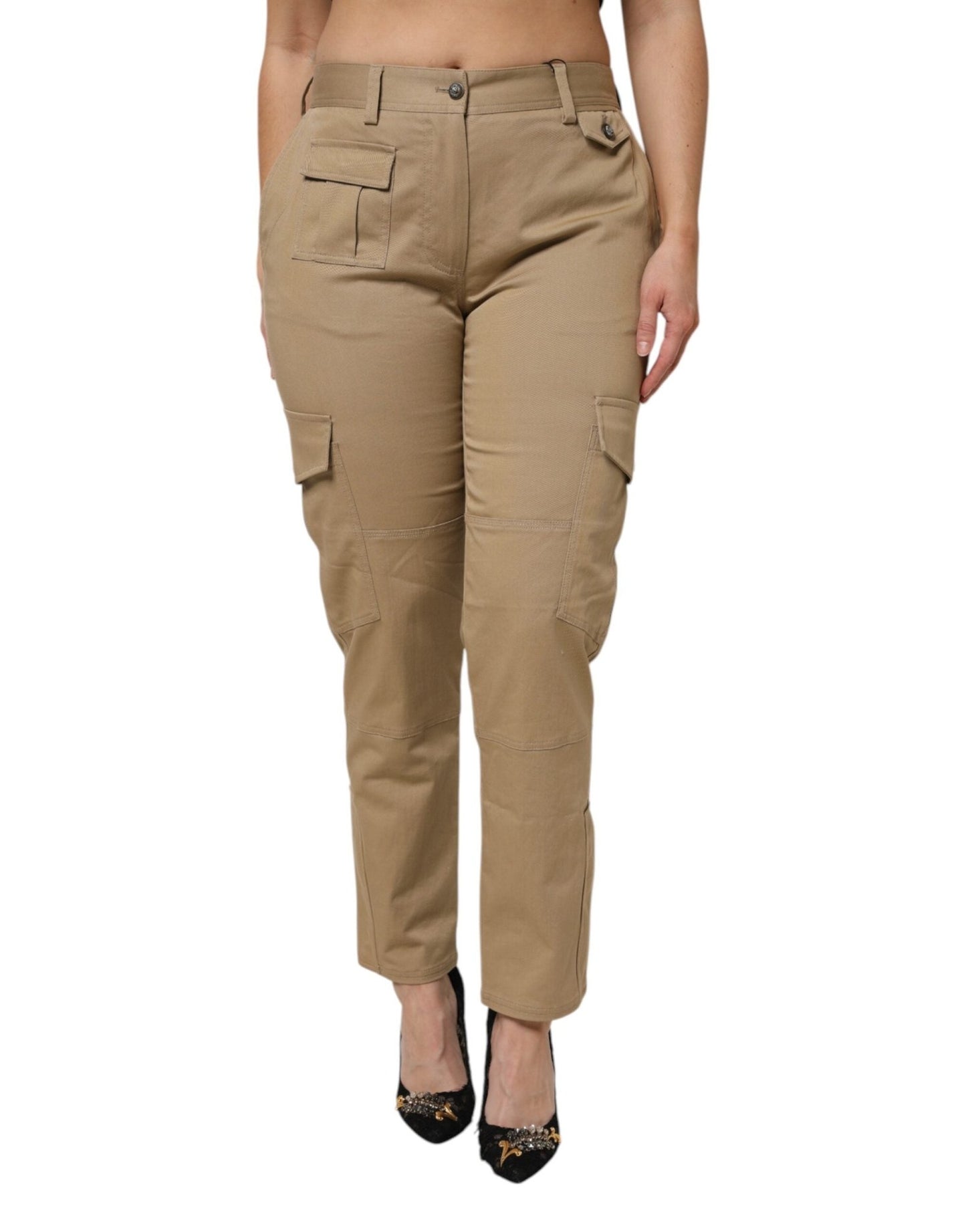 Dolce & Gabbana Brown Cotton Cargo Tapered Pants – IT42|M par Dolce & Gabbana | Disponible sur Sandy Store ByNet