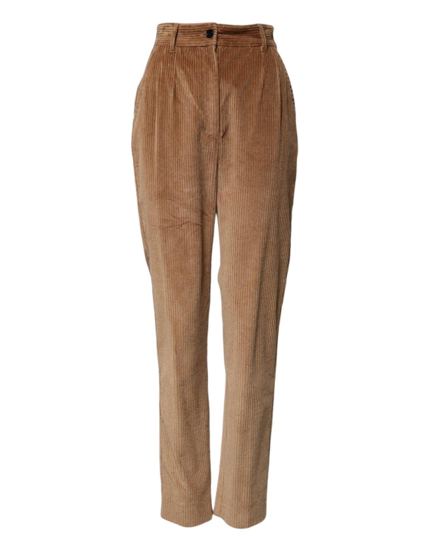 Dolce & Gabbana Brown Cotton Corduroy Tapered Pants – IT40|S par Dolce & Gabbana | Disponible sur Sandy Store ByNet