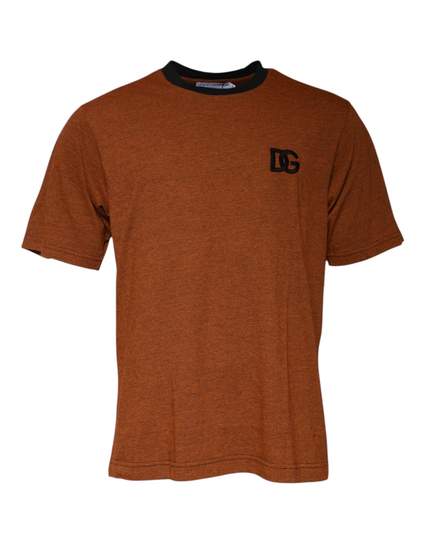 Dolce & Gabbana Brown DG Logo Polyester Crew Neck T-shirt – IT44 | XS par Dolce & Gabbana | Disponible sur Sandy Store ByNet
