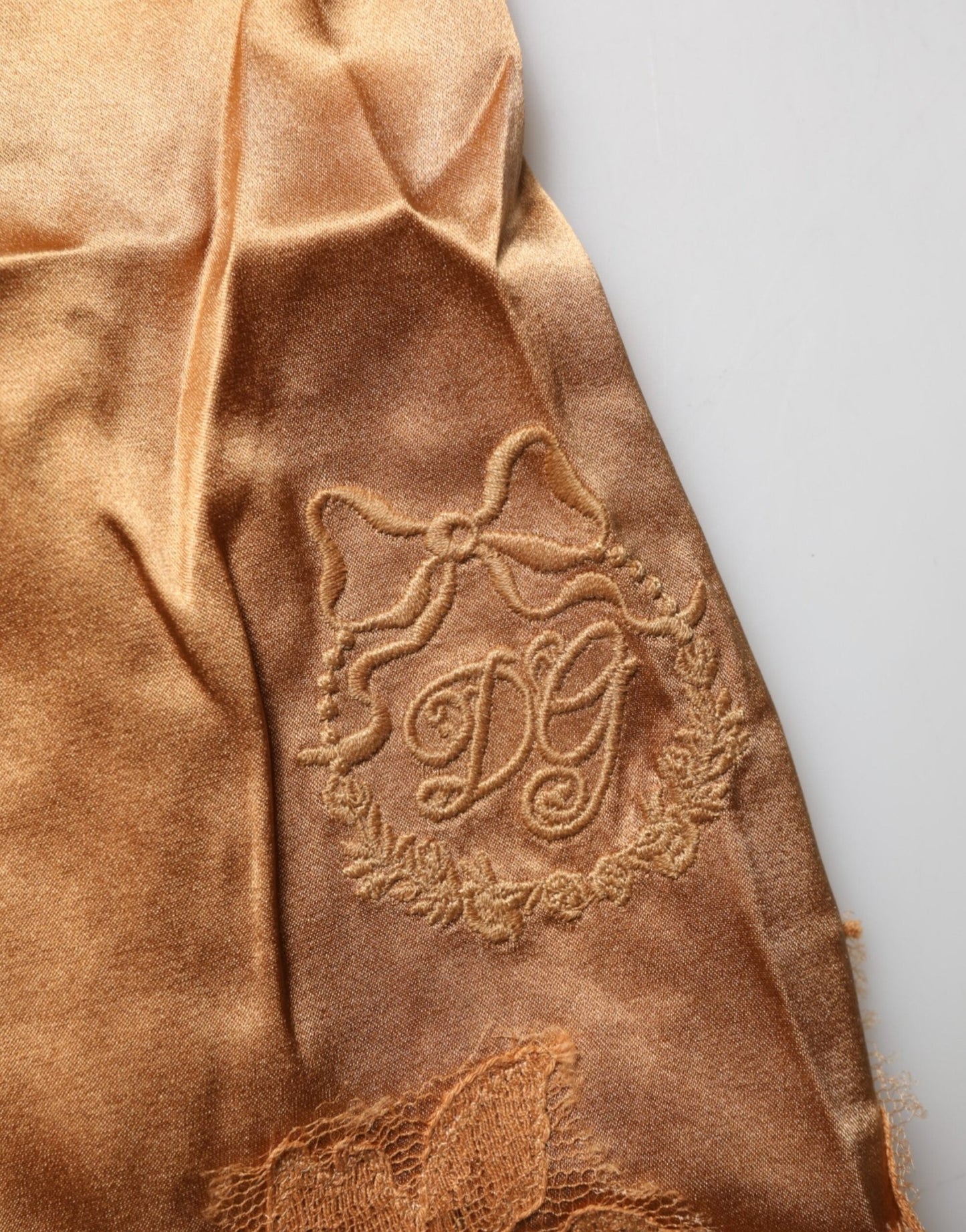 Dolce & Gabbana Brown Floral Lace Silk Satin Tank Lingerie Underwear – IT2 | S par Dolce & Gabbana | Disponible sur Sandy Store ByNet