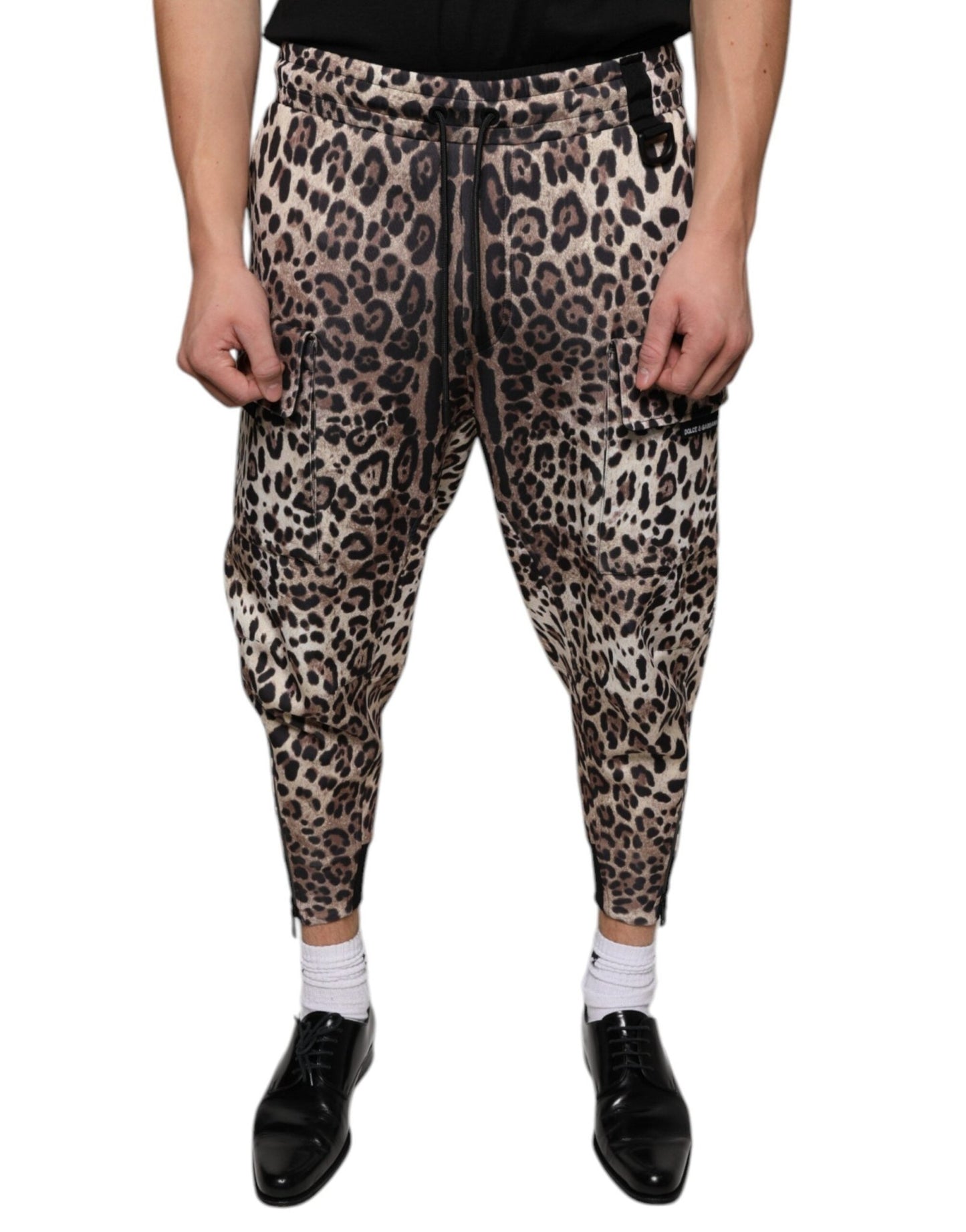 Dolce & Gabbana Brown Leopard Polyester Jogger Pants – IT44 | XS par Dolce & Gabbana | Disponible sur Sandy Store ByNet