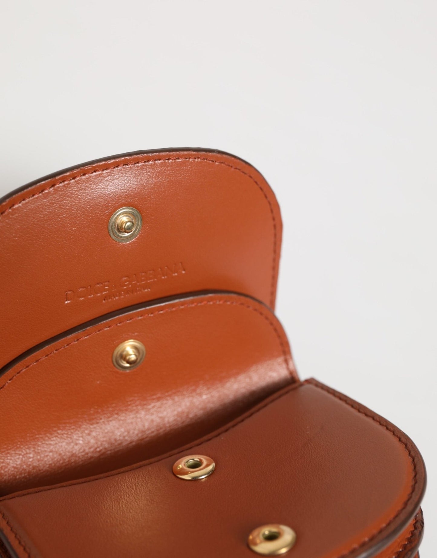 Dolce & Gabbana Brown Leopard Print Calf Leather Small Coin Purse Wallet – par Dolce & Gabbana | Disponible sur Sandy Store ByNet