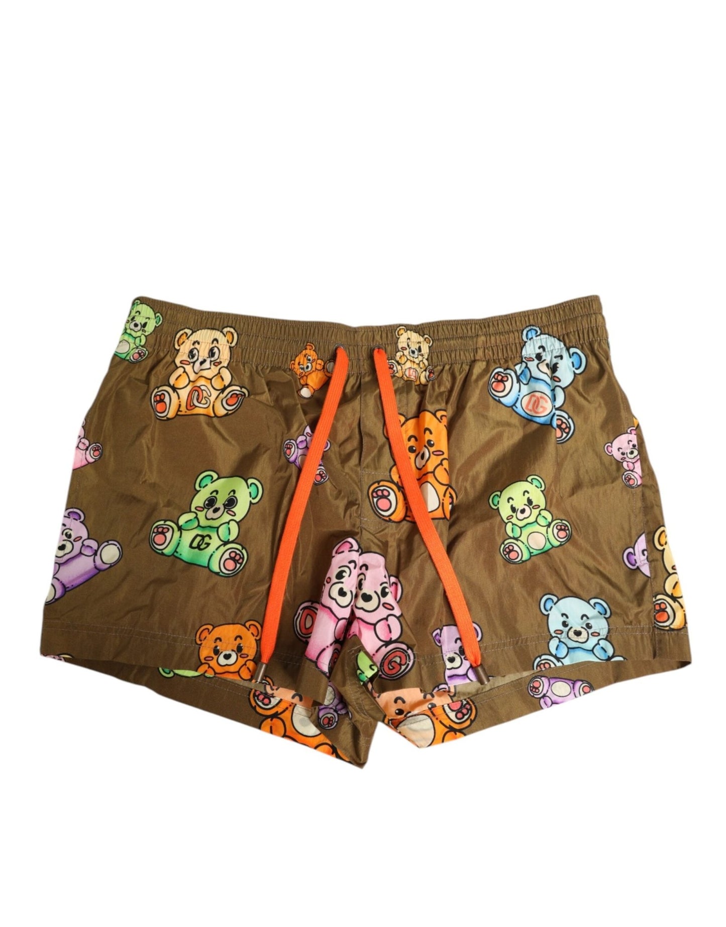 Dolce & Gabbana Brown Multicolor Teddy Bear Men Shorts Swimwear – IT4 | S par Dolce & Gabbana | Disponible sur Sandy Store ByNet
