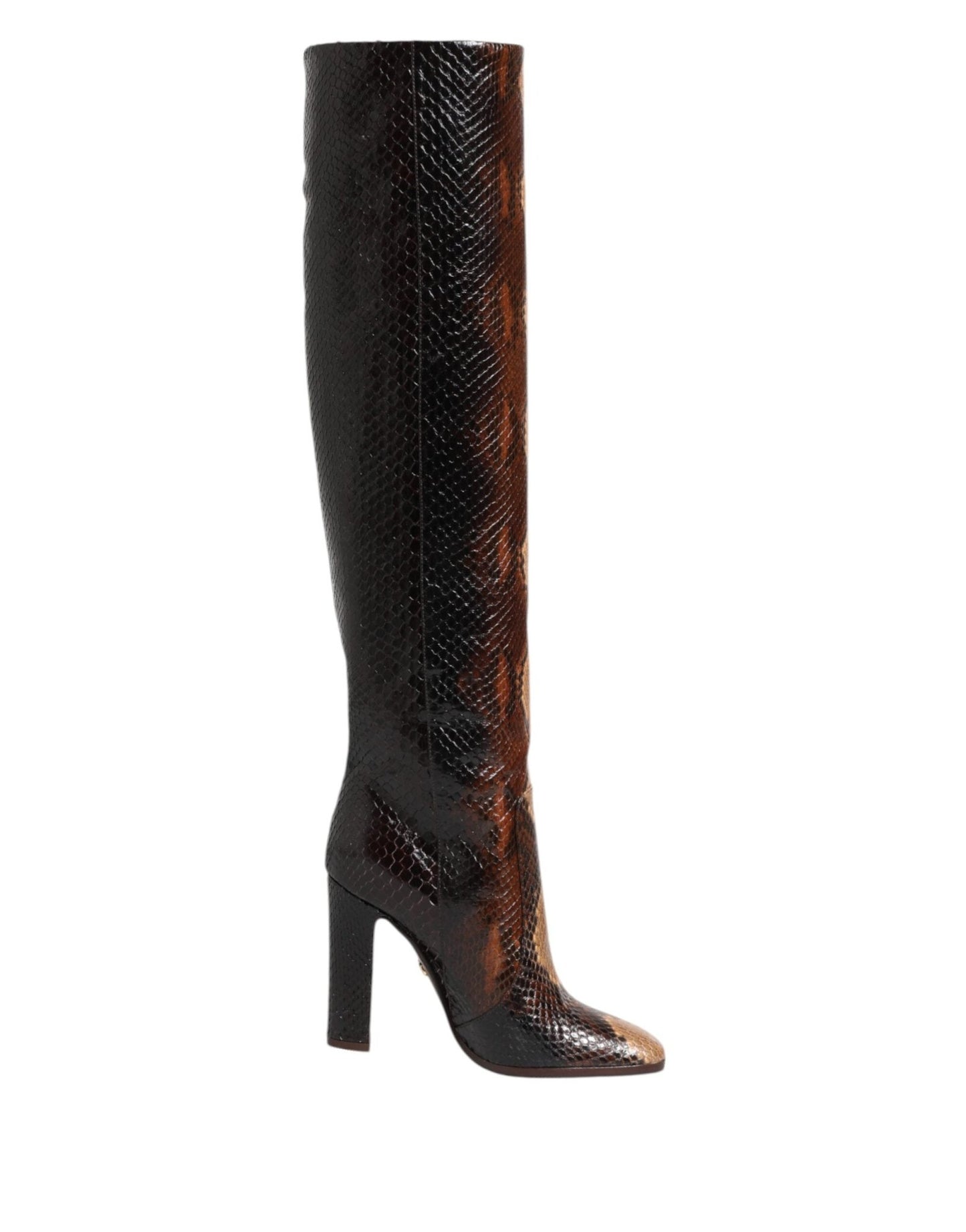 Dolce & Gabbana Brown Python Snakeskin Print Riding Boots Shoes – EU36.5/US6 par Dolce & Gabbana | Disponible sur Sandy Store ByNet