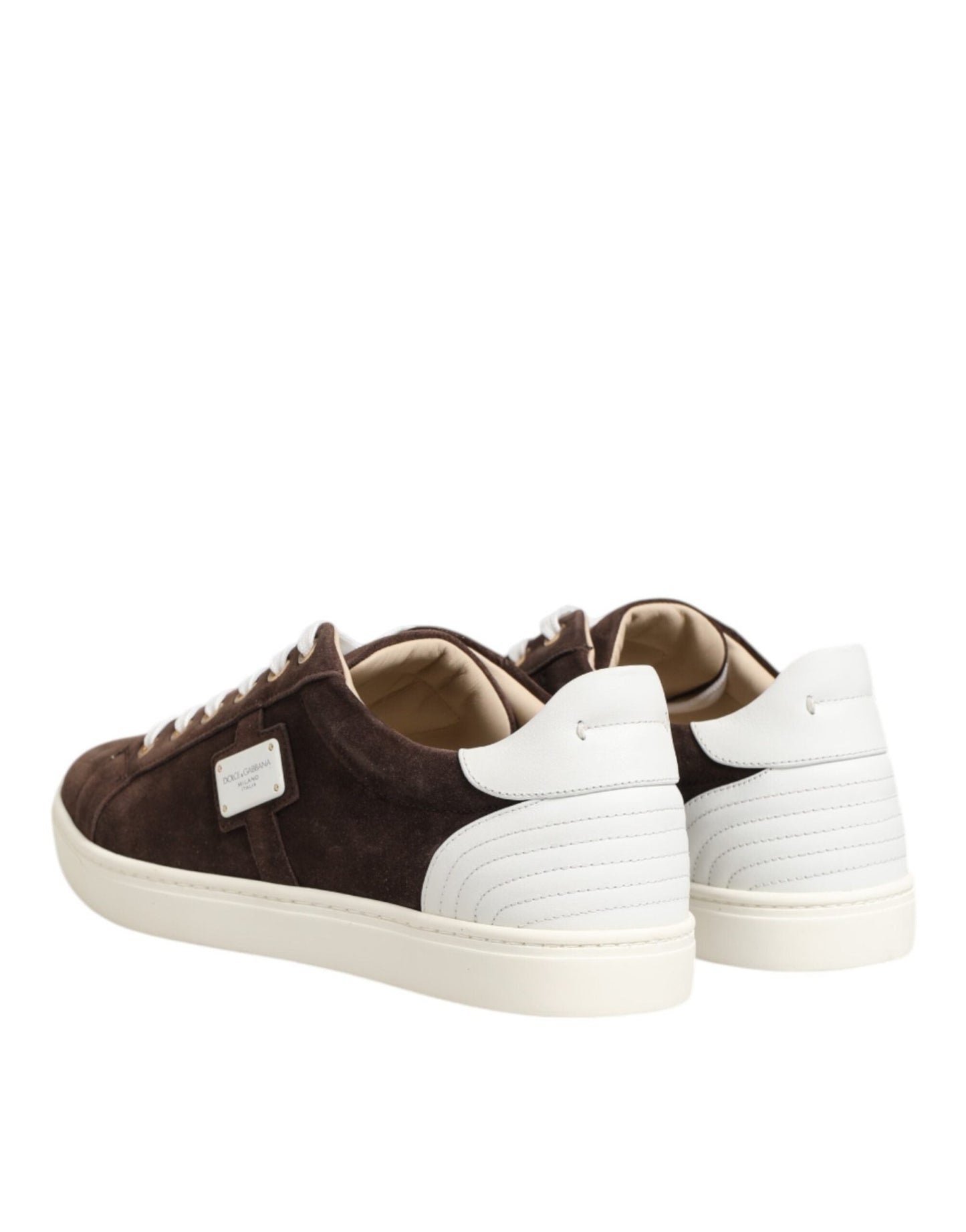 Dolce & Gabbana Brown Suede Leather Low Top Men Sneakers Shoes – EU39/US6 par Dolce & Gabbana | Disponible sur Sandy Store ByNet