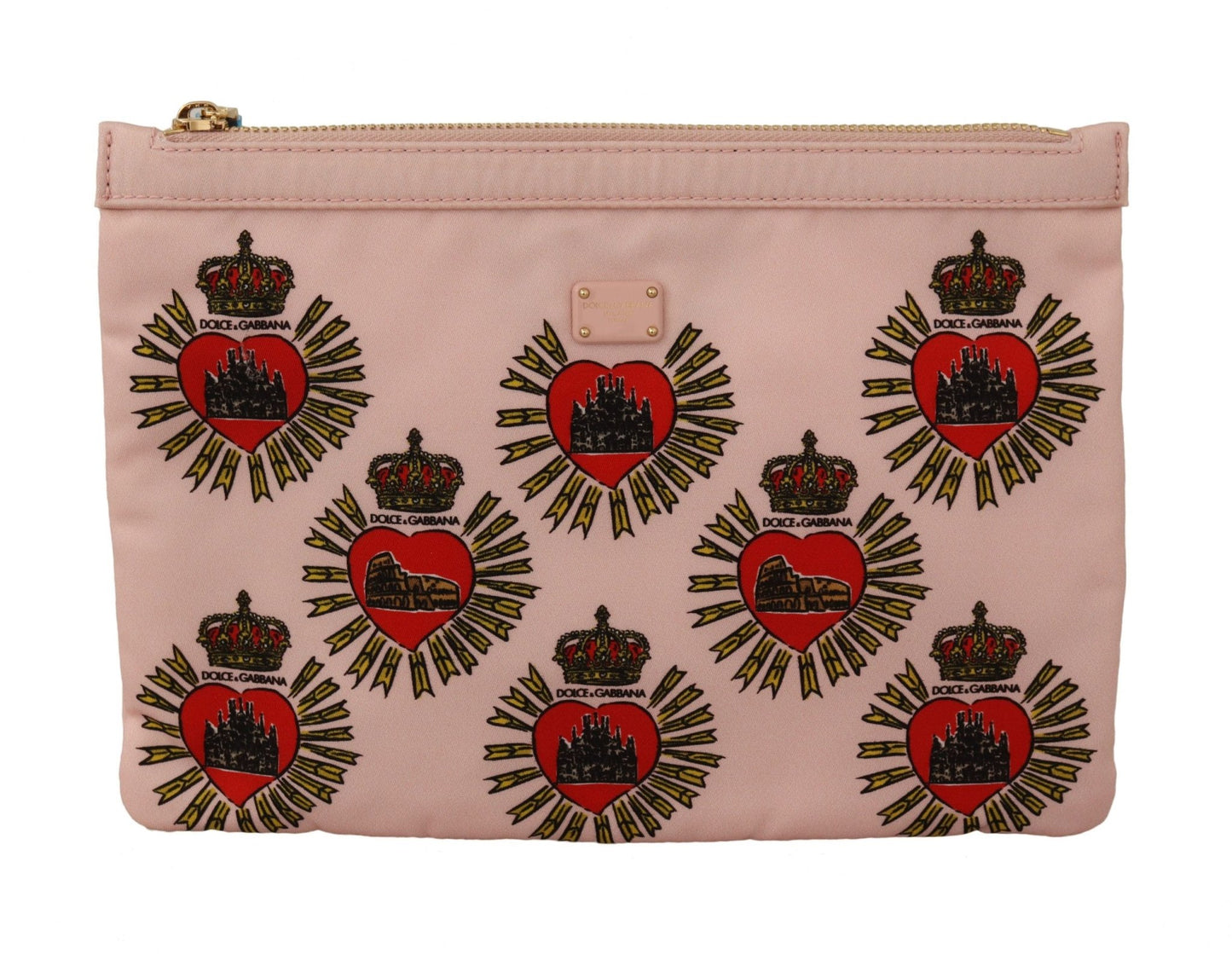 Dolce & Gabbana Clutch Pink D&G Logo Devotion Heart Toiletry Pouch Wallet – par Dolce & Gabbana | Disponible sur Sandy Store ByNet