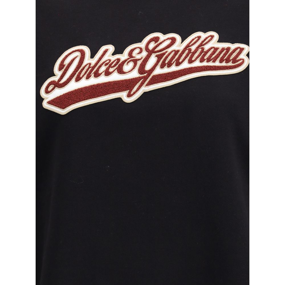 Dolce & Gabbana Cotton Sweatshirt with patch – IT40 | M par Dolce & Gabbana | Disponible sur Sandy Store ByNet