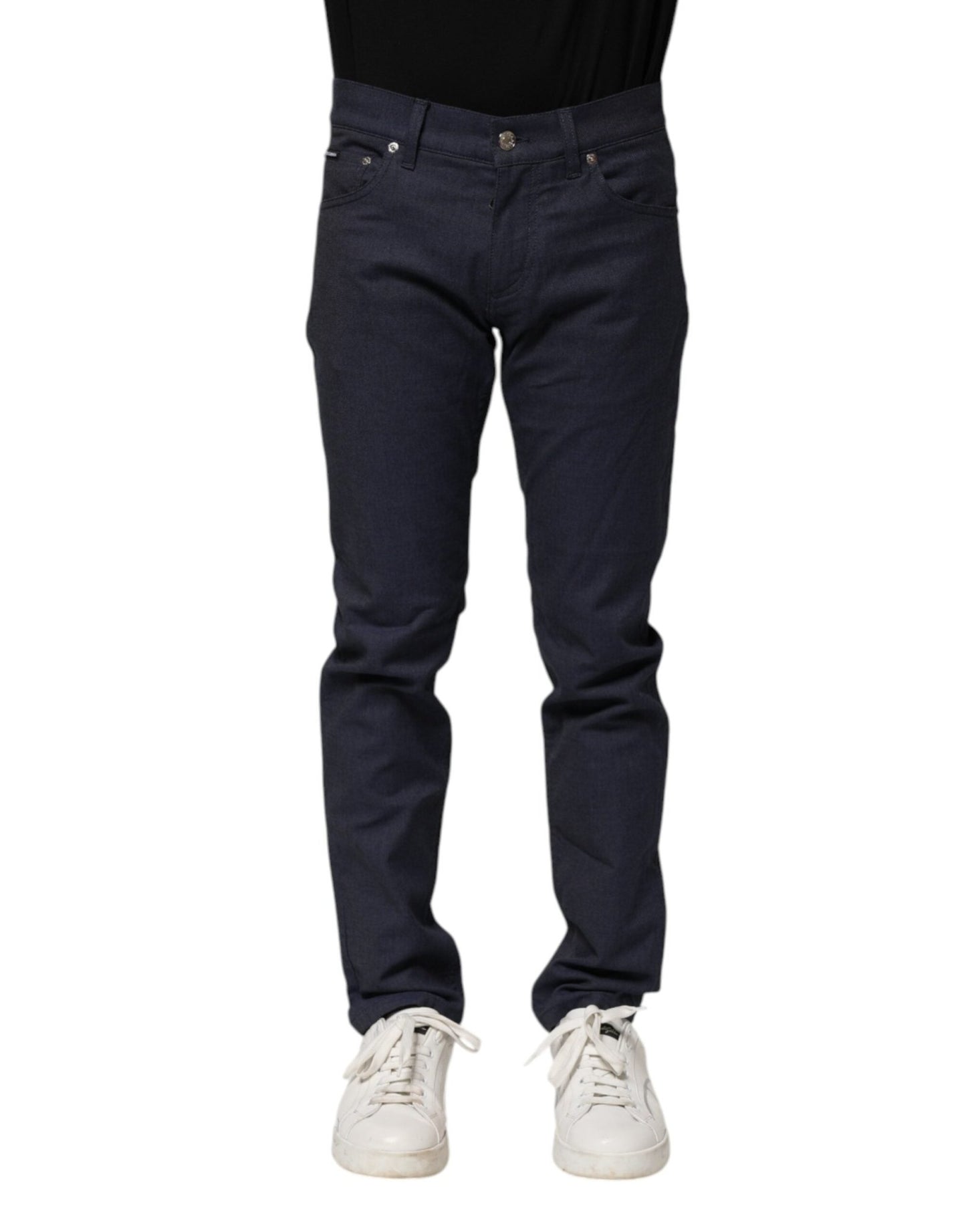 Dolce & Gabbana Dark Blue Cotton Skinny Denim Jeans – IT46 | S par Dolce & Gabbana | Disponible sur Sandy Store ByNet