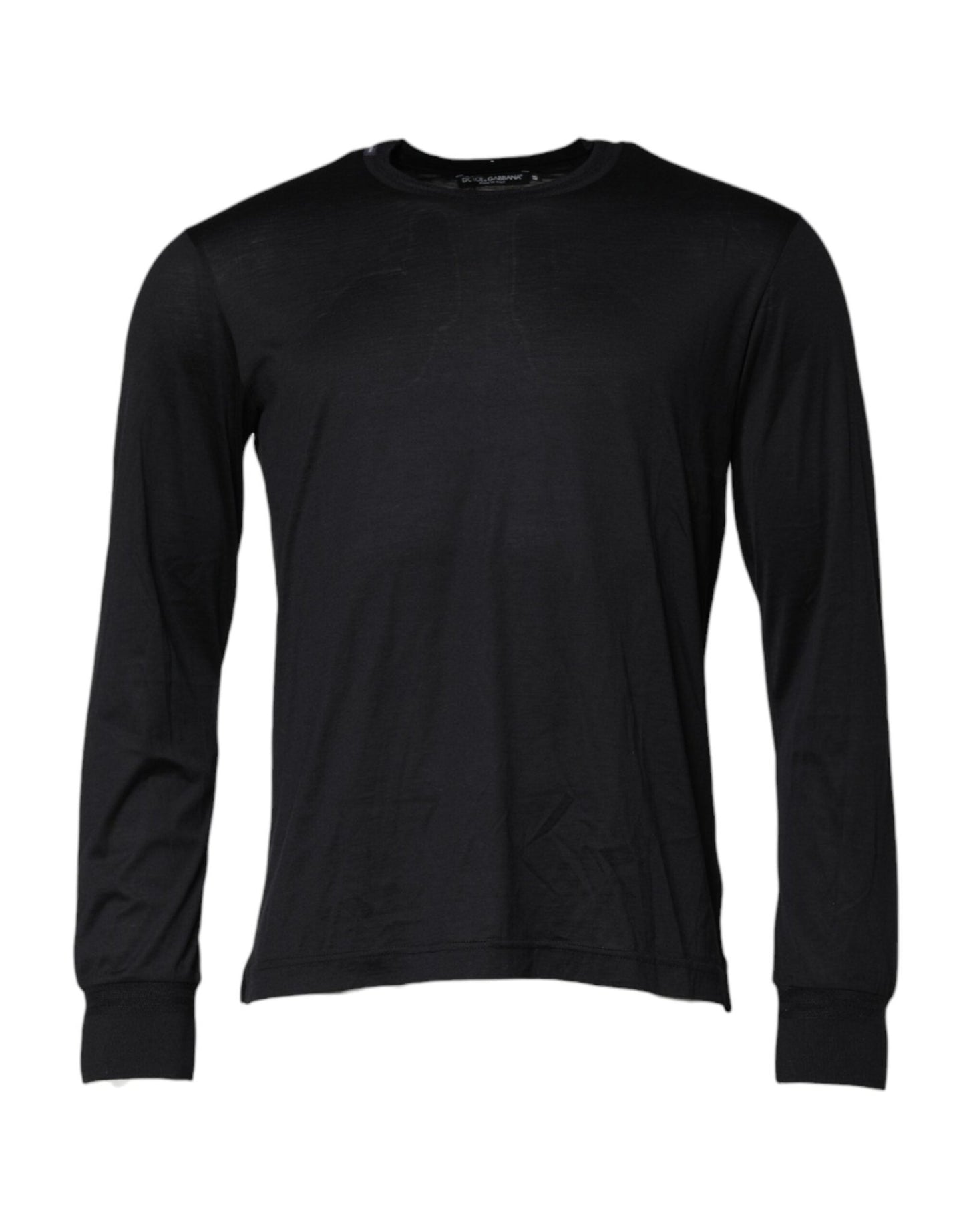 Dolce & Gabbana Dark Blue Silk Crew Neck Men Pullover Sweater – IT44 | XS par Dolce & Gabbana | Disponible sur Sandy Store ByNet
