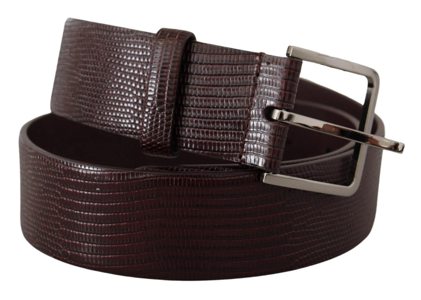 Dolce & Gabbana Dark Brown Calf Leather Silver Logo Metal Buckle Belt – 90 cm / 36 Inches par Dolce & Gabbana | Disponible sur Sandy Store ByNet