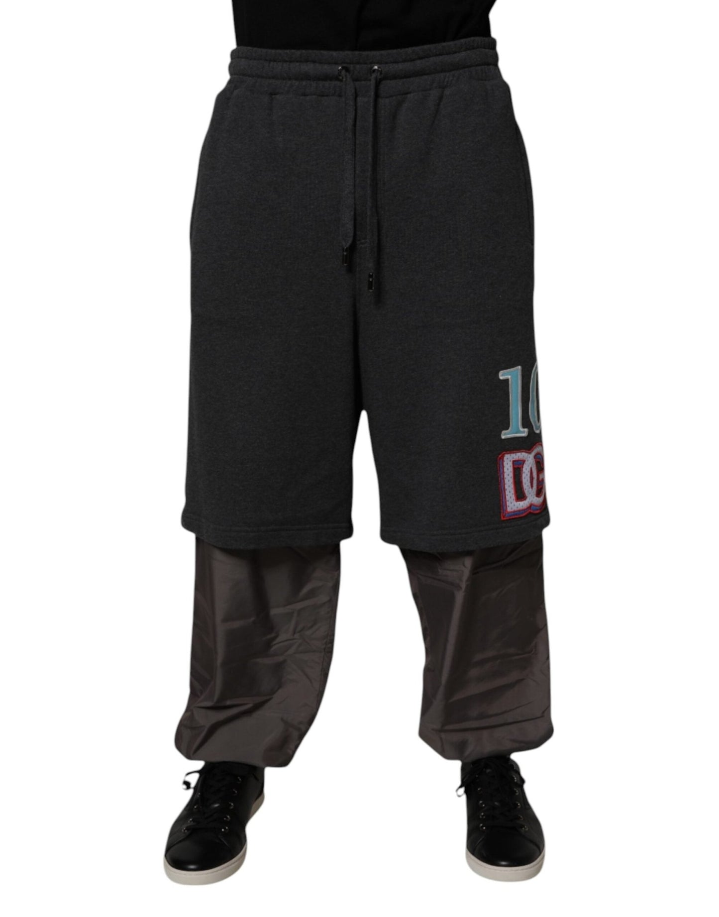 Dolce & Gabbana Dark Gray Cotton Layered Straight Sweatpants Pants – IT50 | L par Dolce & Gabbana | Disponible sur Sandy Store ByNet