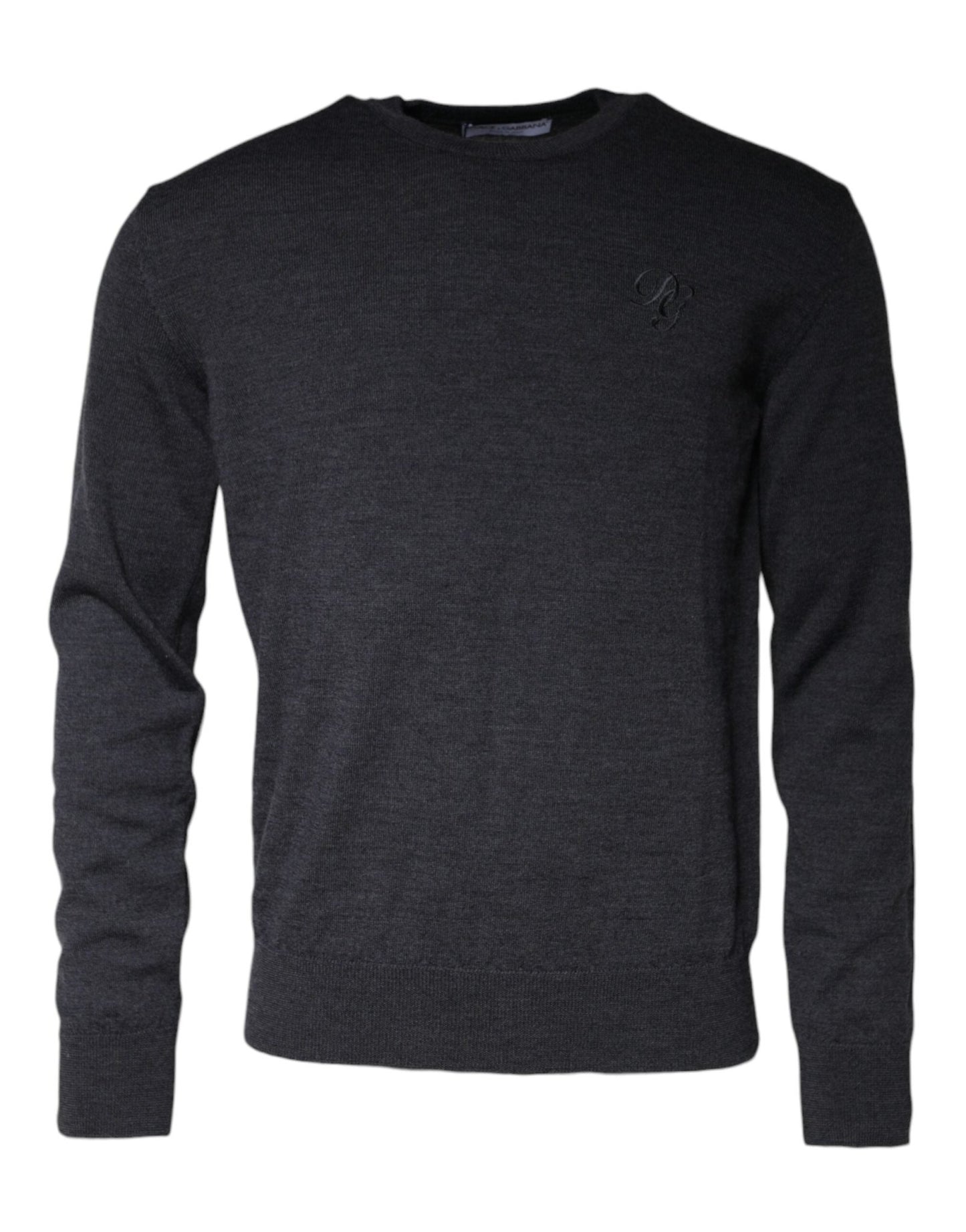 Dolce & Gabbana Dark Gray Wool Crew Neck Pullover Sweater – IT46 | S par Dolce & Gabbana | Disponible sur Sandy Store ByNet
