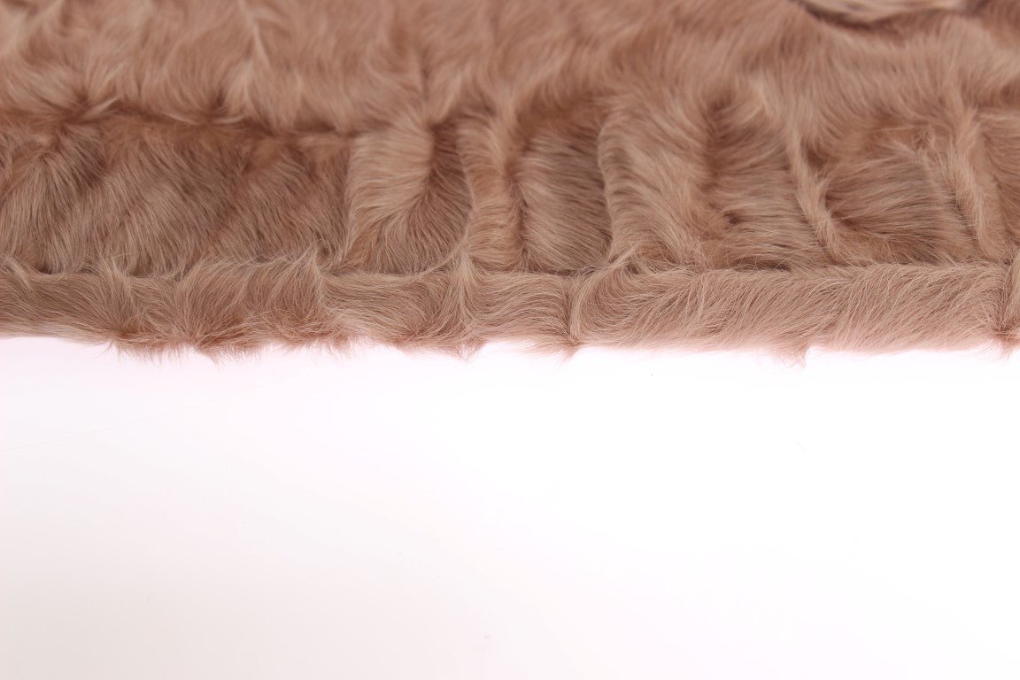 Dolce & Gabbana Elegant Beige Suede Elbow - Length Gloves - Sandy Store ByNet