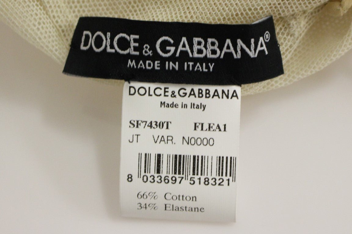 Dolce & Gabbana Elegant Beige Tank Top Blouse - Sandy Store ByNet