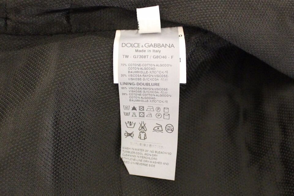 Dolce & Gabbana Elegant Black Cotton Blend Dress Vest - Sandy Store ByNet
