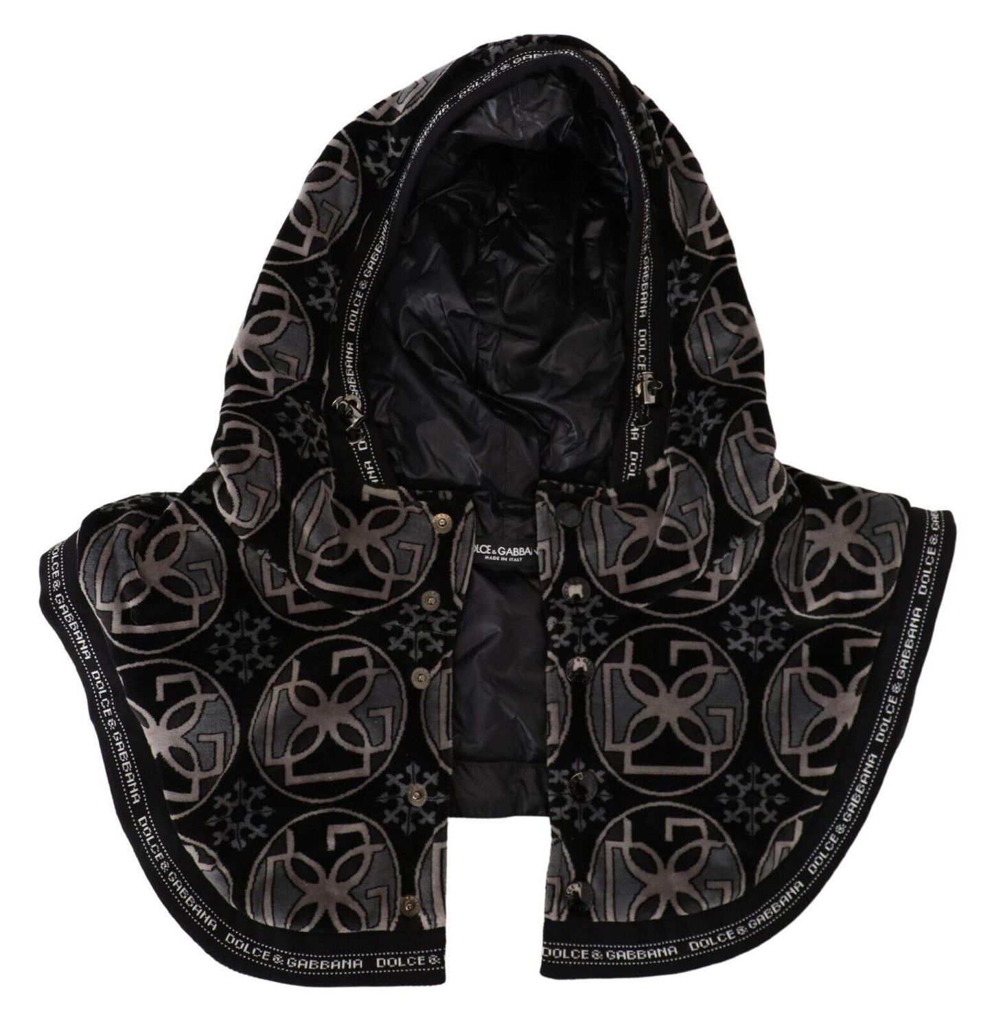 Dolce & Gabbana Elegant Black Cotton Blend Head Wrap Hat - Sandy Store ByNet
