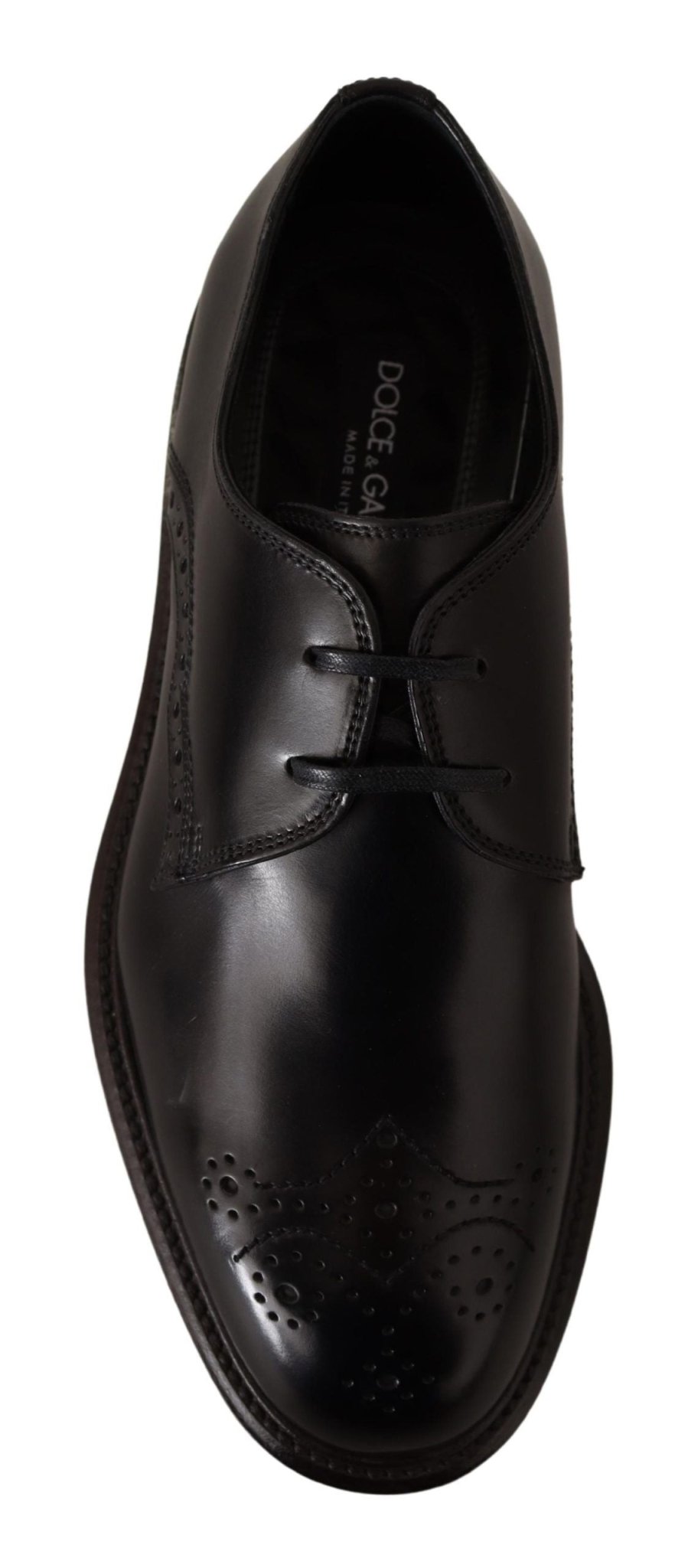 Dolce & Gabbana Elegant Black Derby Dress Shoes - Sandy Store ByNet