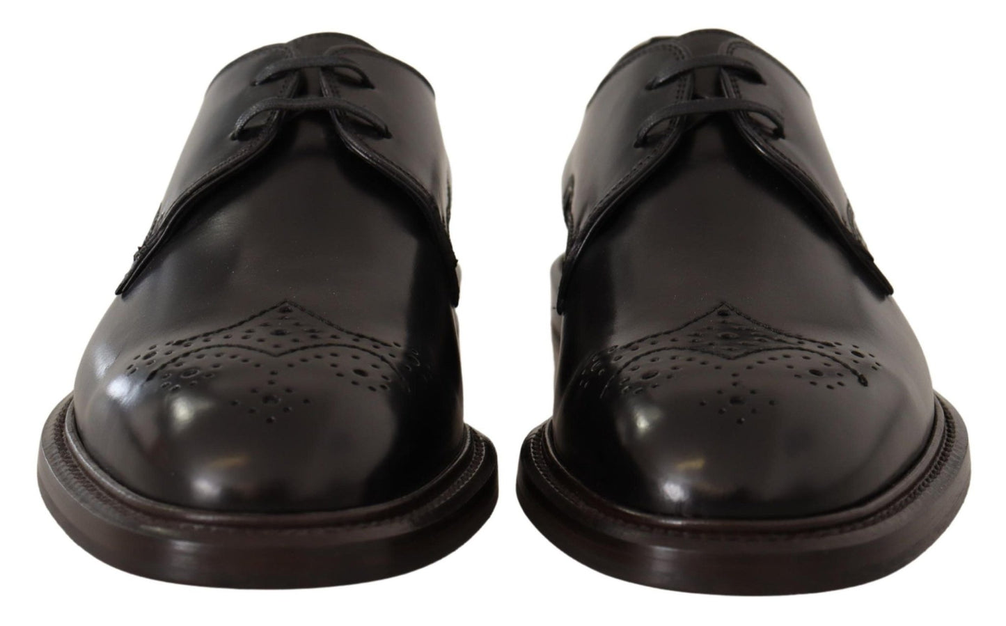Dolce & Gabbana Elegant Black Derby Dress Shoes - Sandy Store ByNet