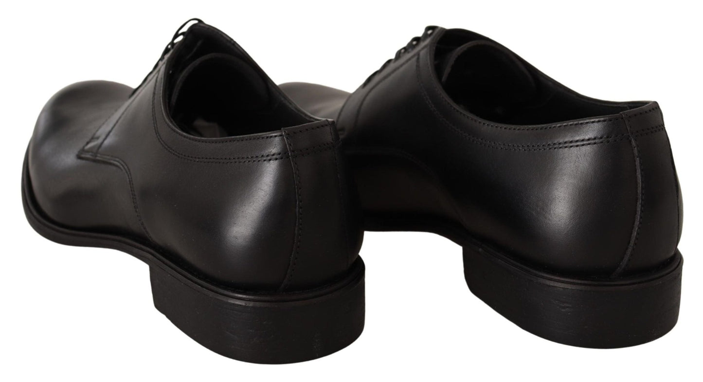 Dolce & Gabbana Elegant Black Derby Formal Shoes - Sandy Store ByNet