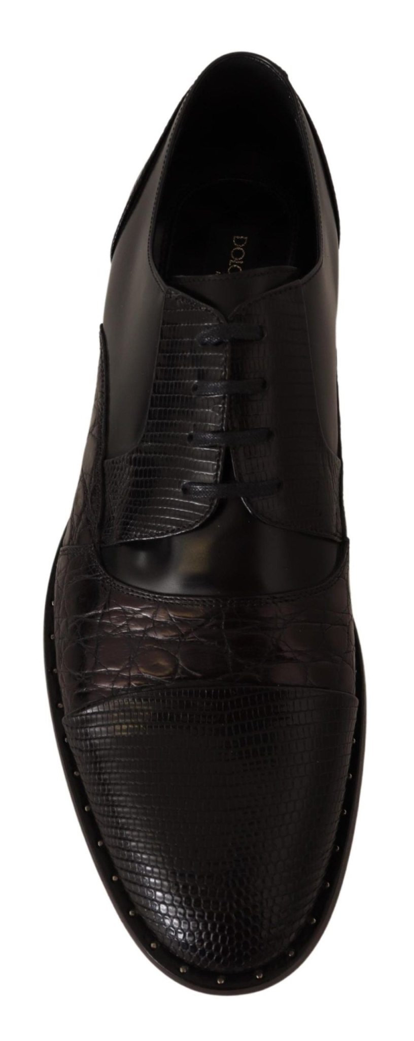Dolce & Gabbana Elegant Black Derby Oxford Wingtips - Sandy Store ByNet