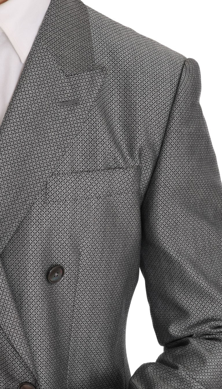 Dolce & Gabbana Elegant Black Double - Breasted Suit - Sandy Store ByNet
