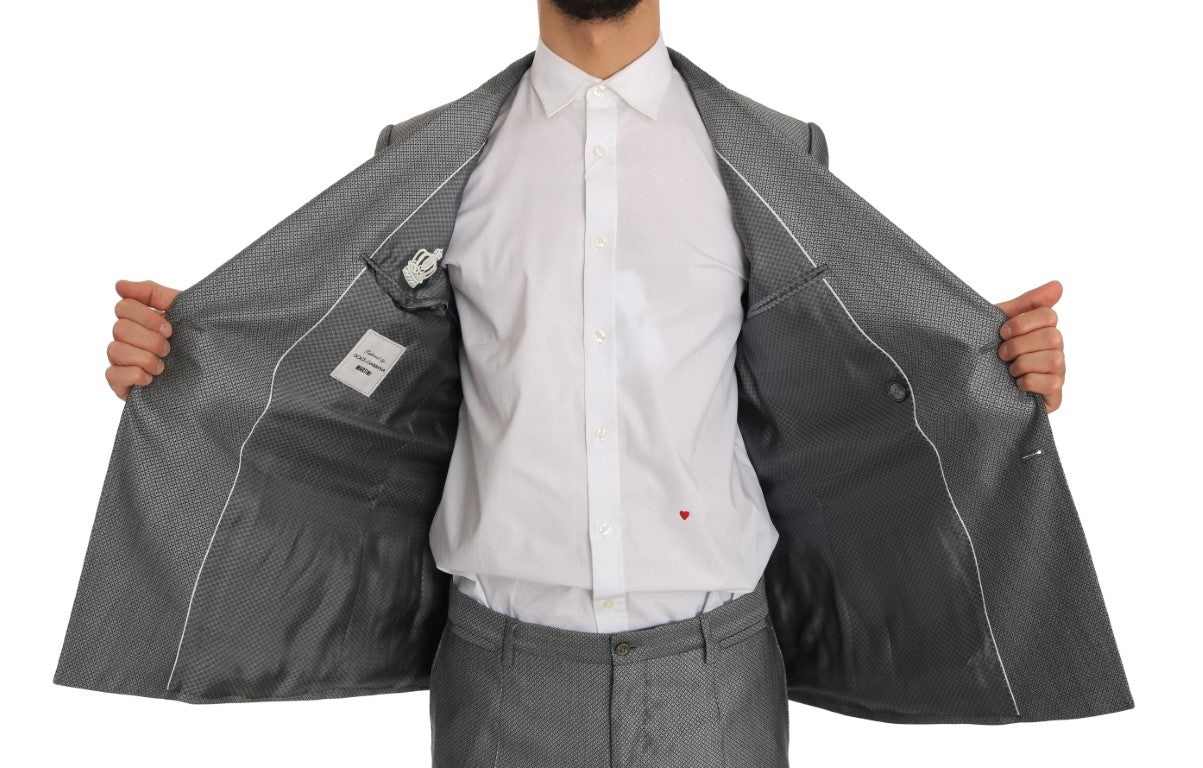 Dolce & Gabbana Elegant Black Double - Breasted Suit - Sandy Store ByNet