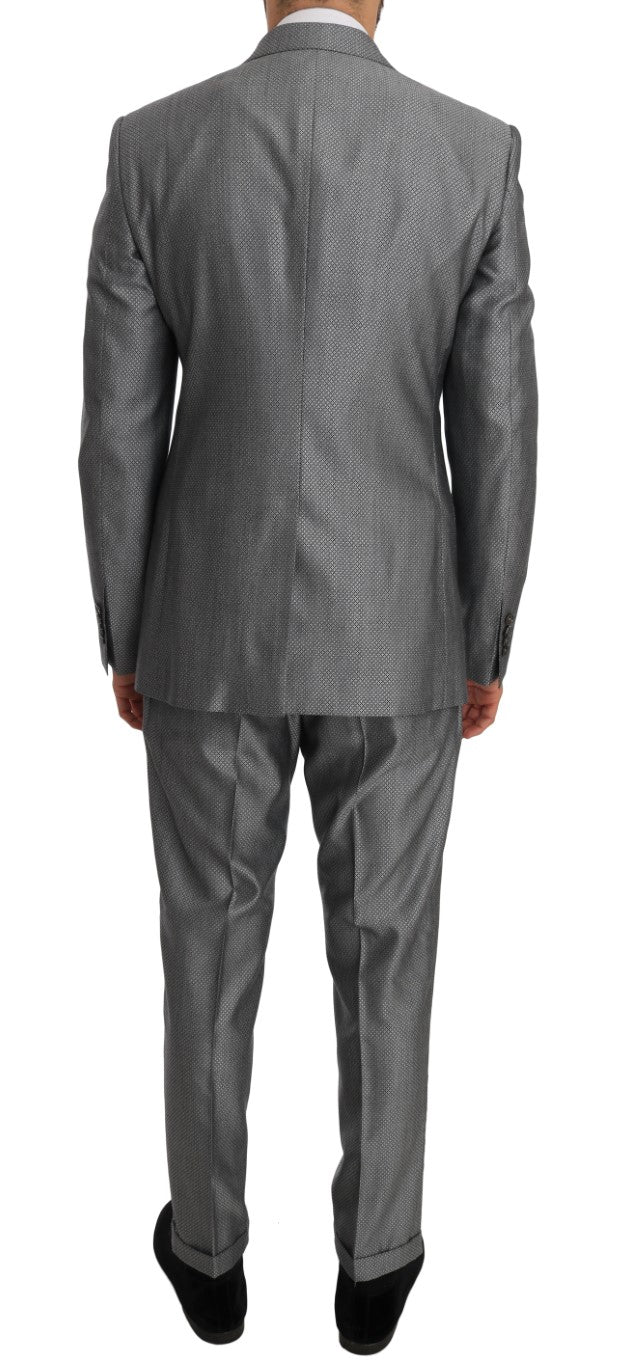 Dolce & Gabbana Elegant Black Double - Breasted Suit - Sandy Store ByNet