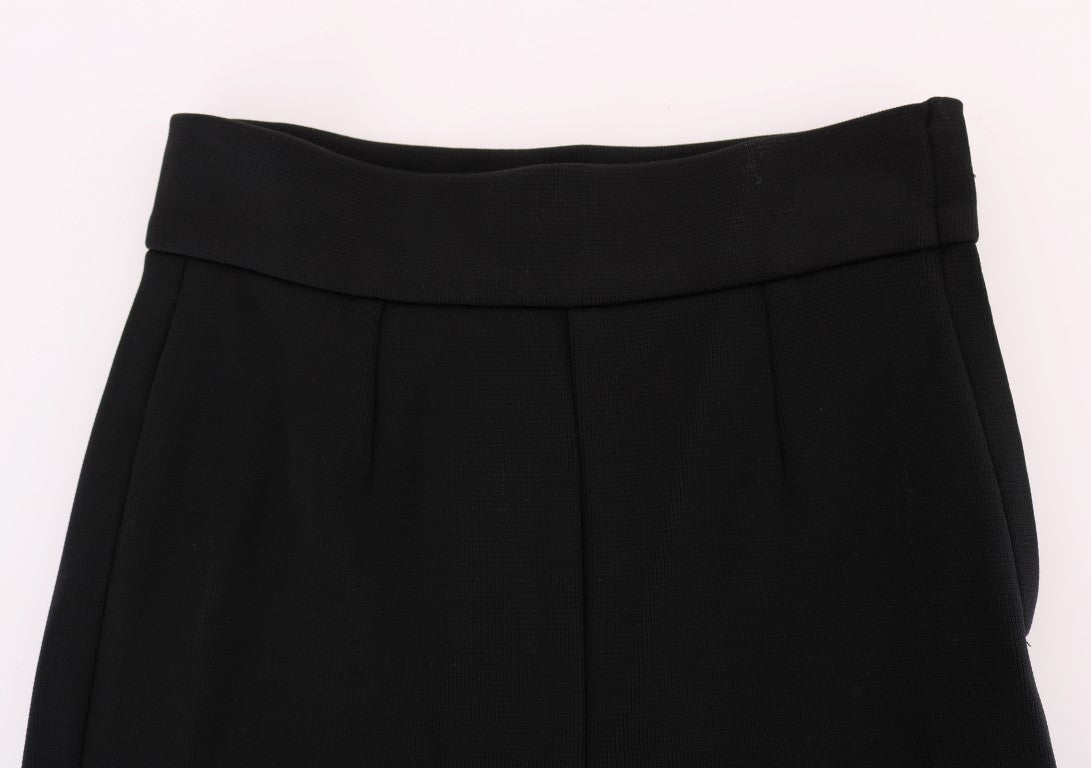 Dolce & Gabbana Elegant Black High Waist Stretch Tights - Sandy Store ByNet