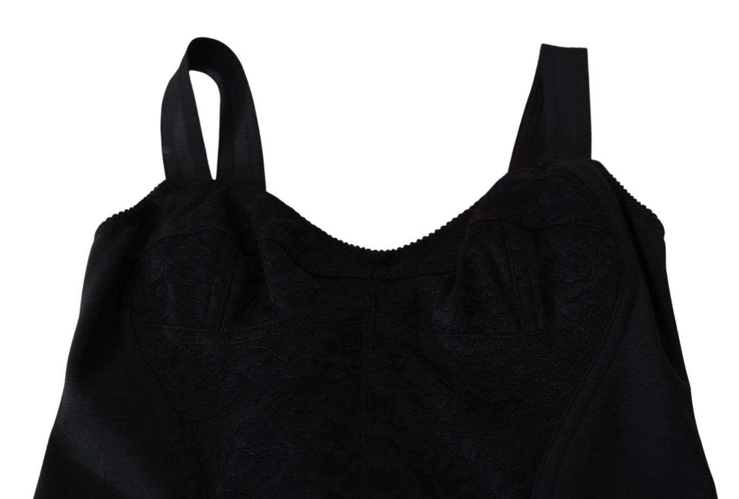 Dolce & Gabbana Elegant Black Lace Bodysuit Corset Dress - Sandy Store ByNet