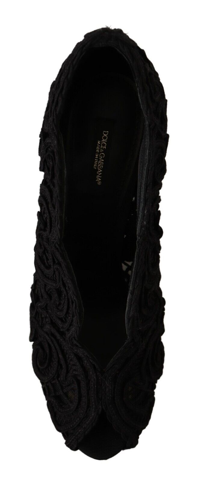 Dolce & Gabbana Elegant Black Lace Stiletto Heels - Sandy Store ByNet