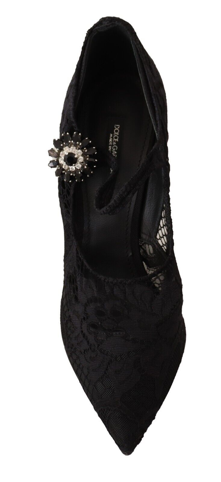 Dolce & Gabbana Elegant Black Lace Stiletto Pumps - Sandy Store ByNet