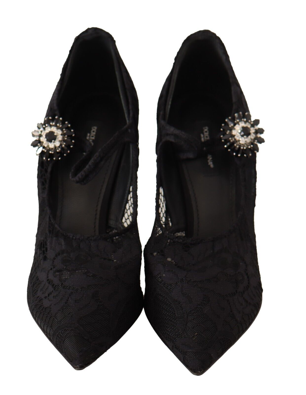 Dolce & Gabbana Elegant Black Lace Stiletto Pumps - Sandy Store ByNet