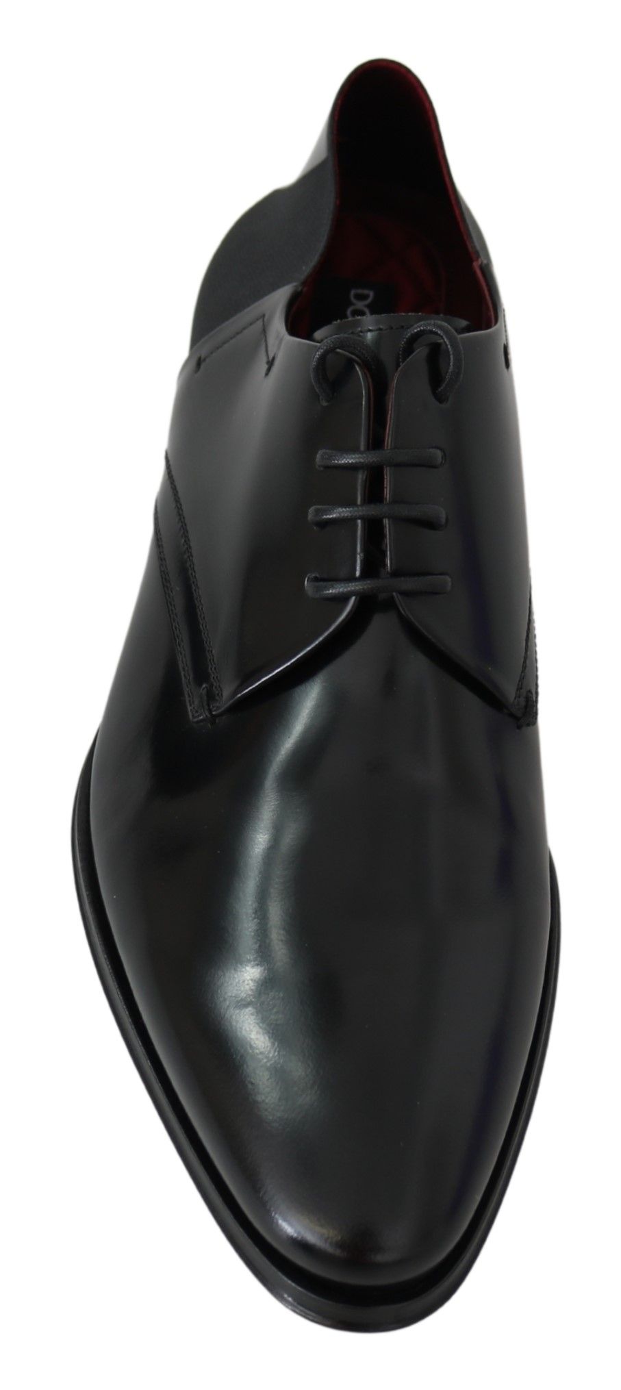 Dolce & Gabbana Elegant Black Leather Derby Shoes - Sandy Store ByNet