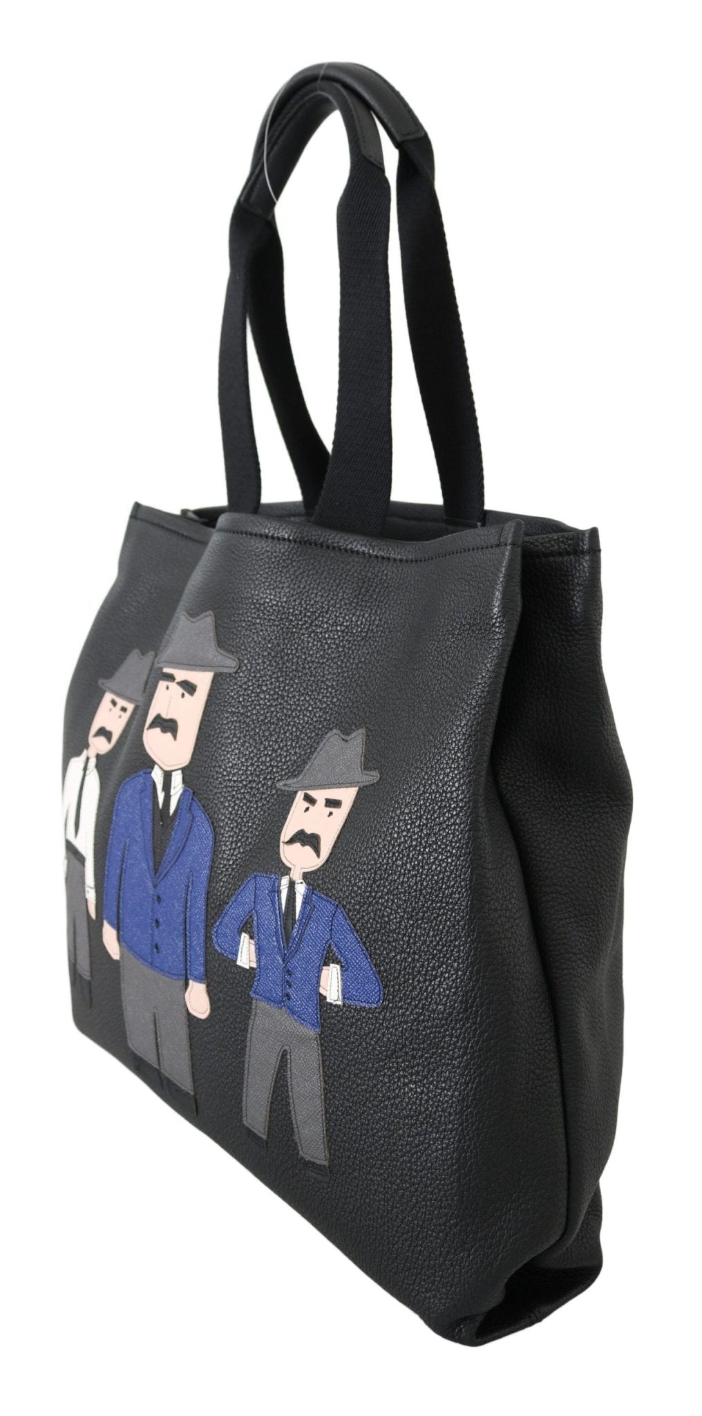 Dolce & Gabbana Elegant Black Leather Tote for Men - Sandy Store ByNet