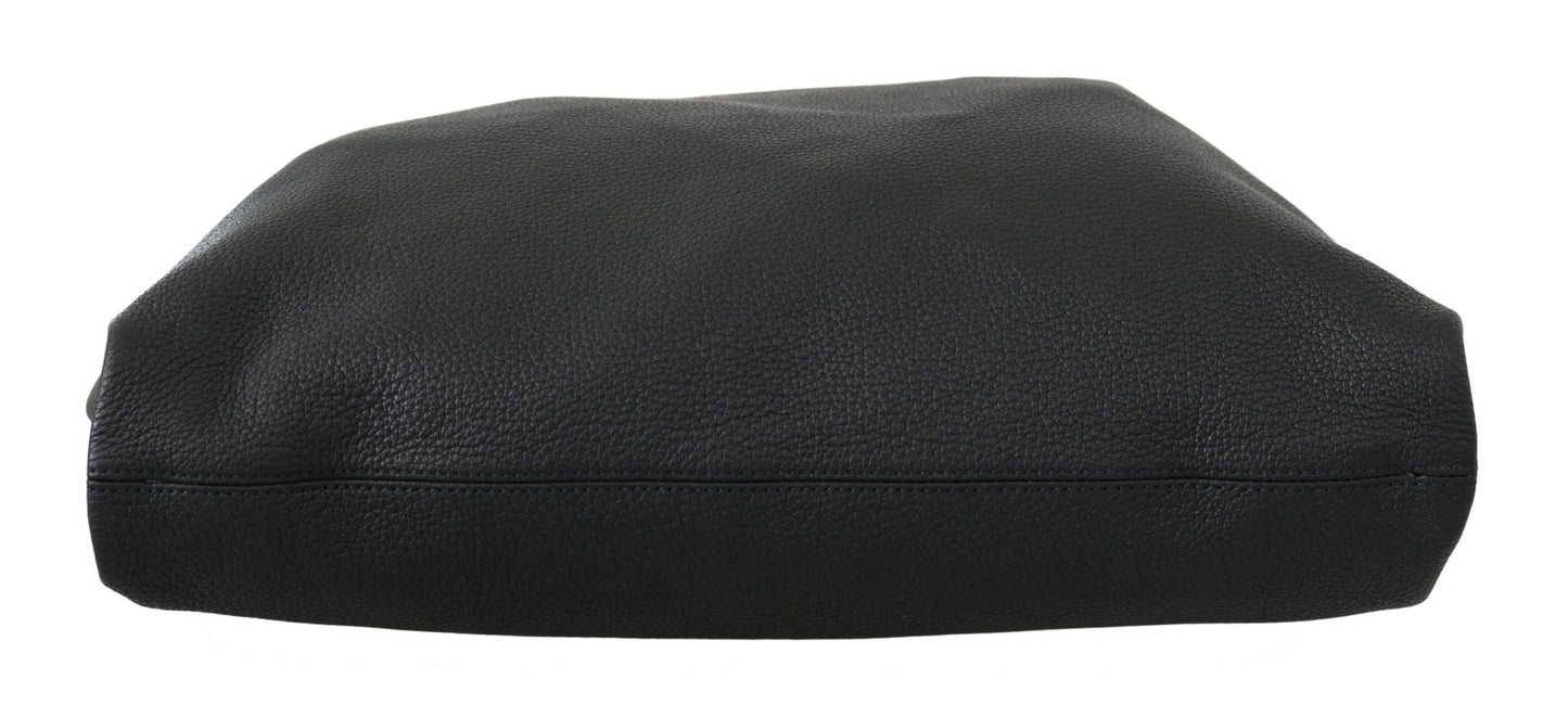 Dolce & Gabbana Elegant Black Leather Tote for Men - Sandy Store ByNet